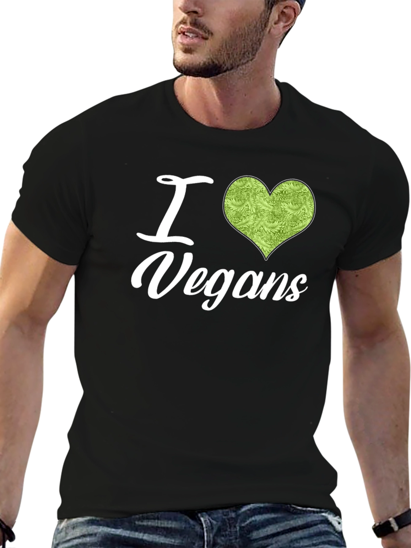 I Heart Vegans Graphic Tee - Soft Cotton T-Shirt