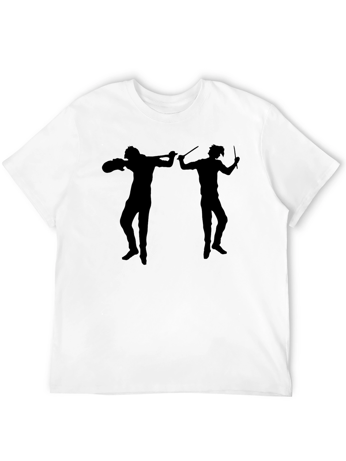 Silhouette Duel T-Shirt - Black Cotton Tee