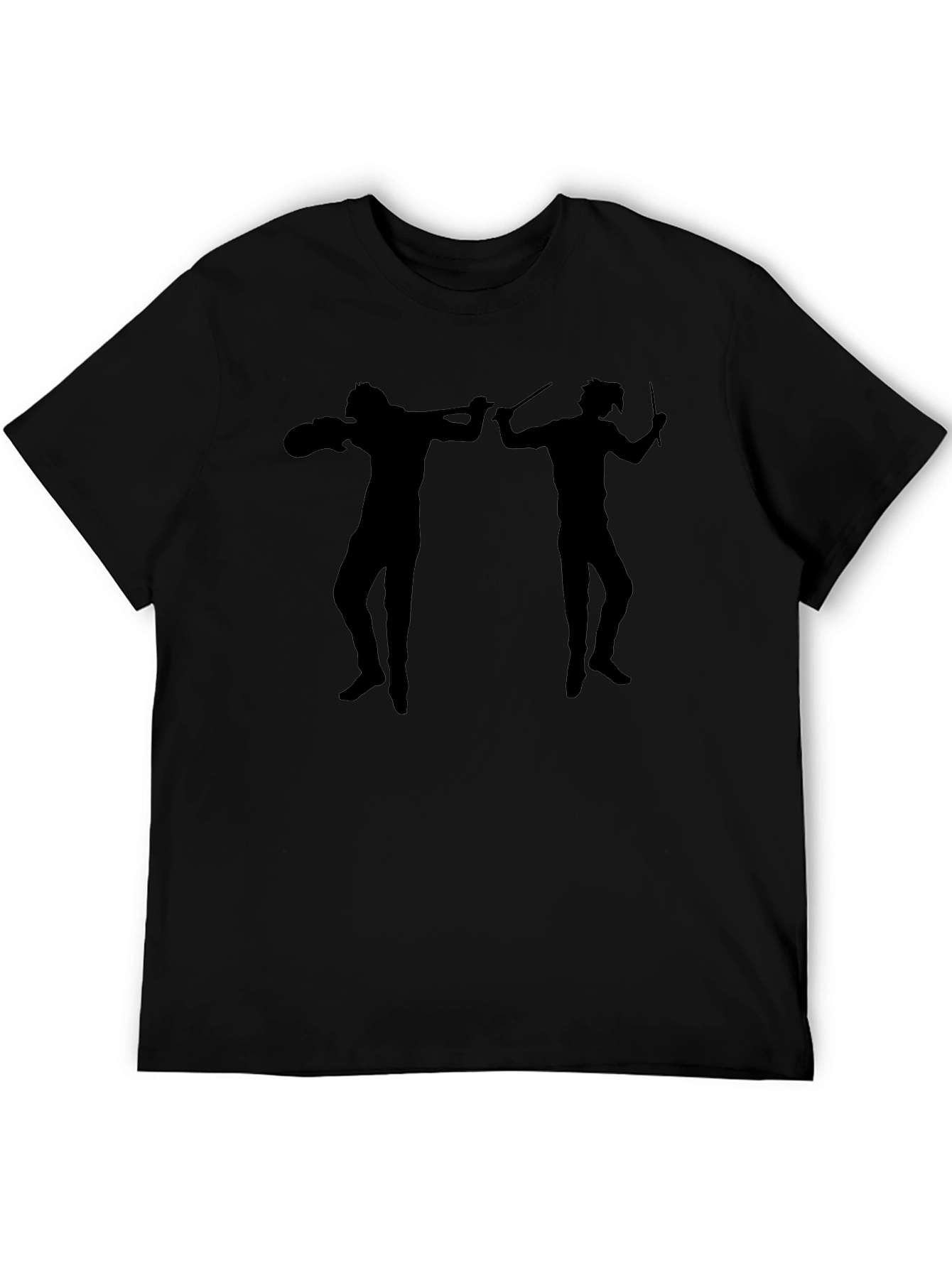 Silhouette Duel T-Shirt - Black Cotton Tee