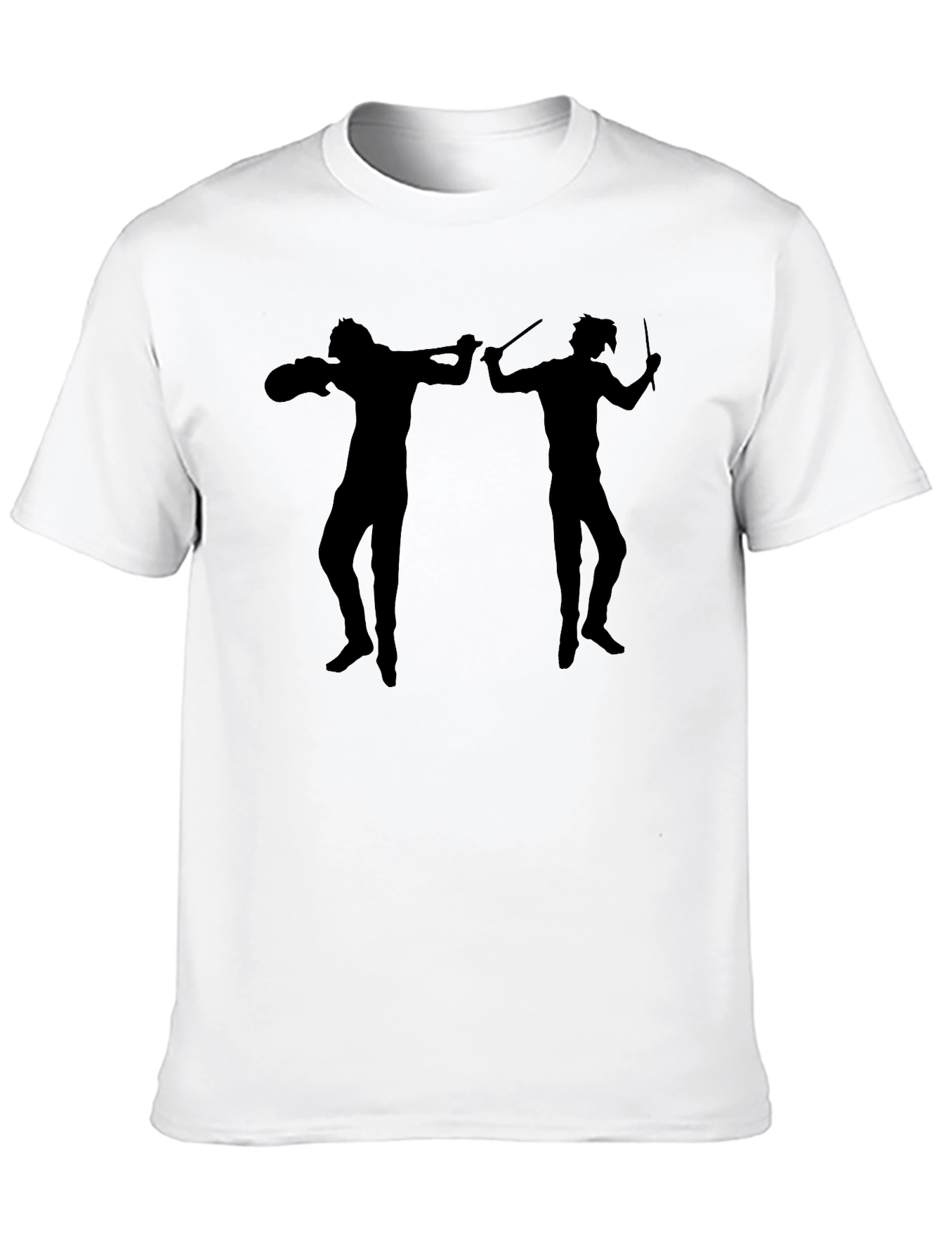 Silhouette Duel T-Shirt - Black Cotton Tee
