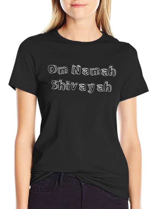 Om Namah Shivayah Graphic Print Black T-Shirt