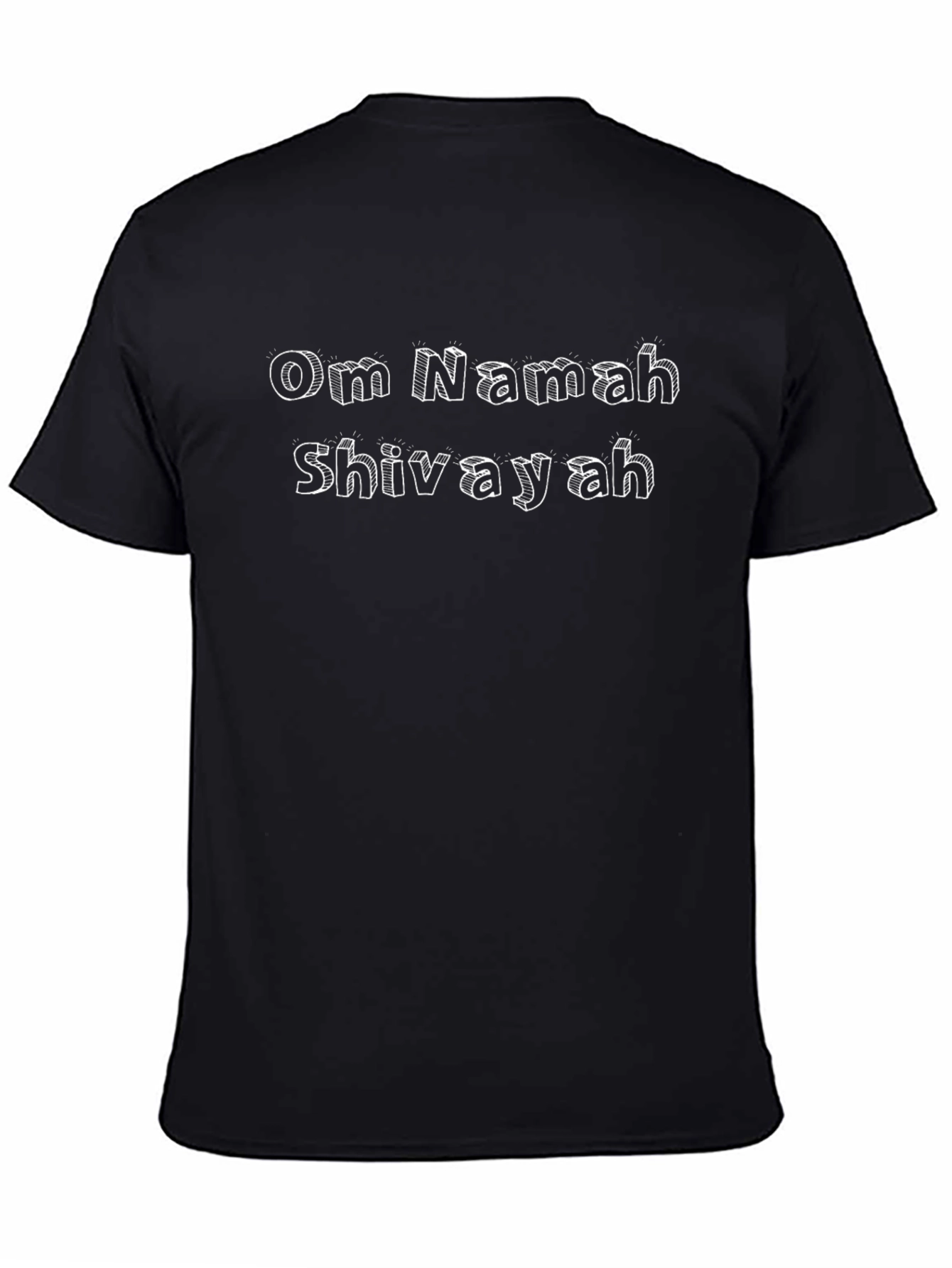 Om Namah Shivayah Graphic Print Black T-Shirt