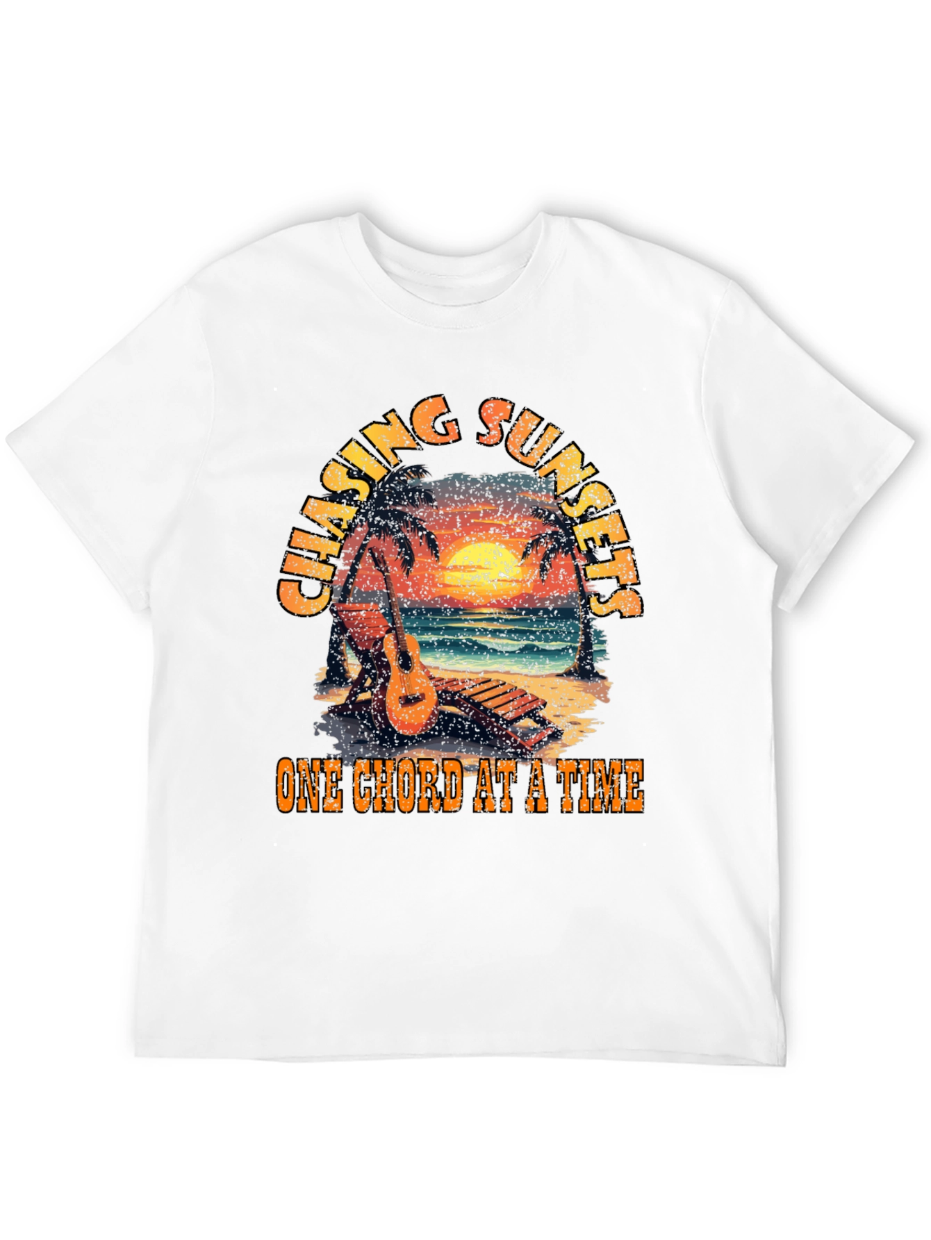 Chasing Sunsets Guitar T-Shirt