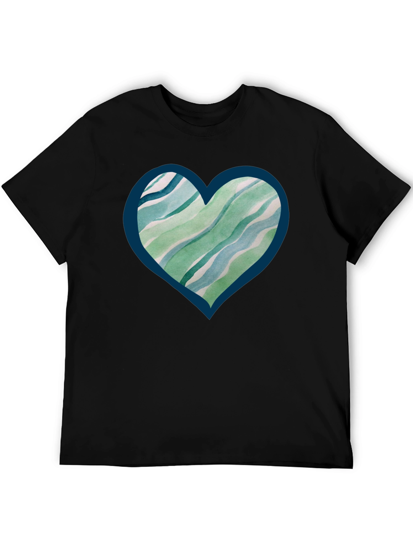 Abstract Heart Tee - Trendy Graphic Print