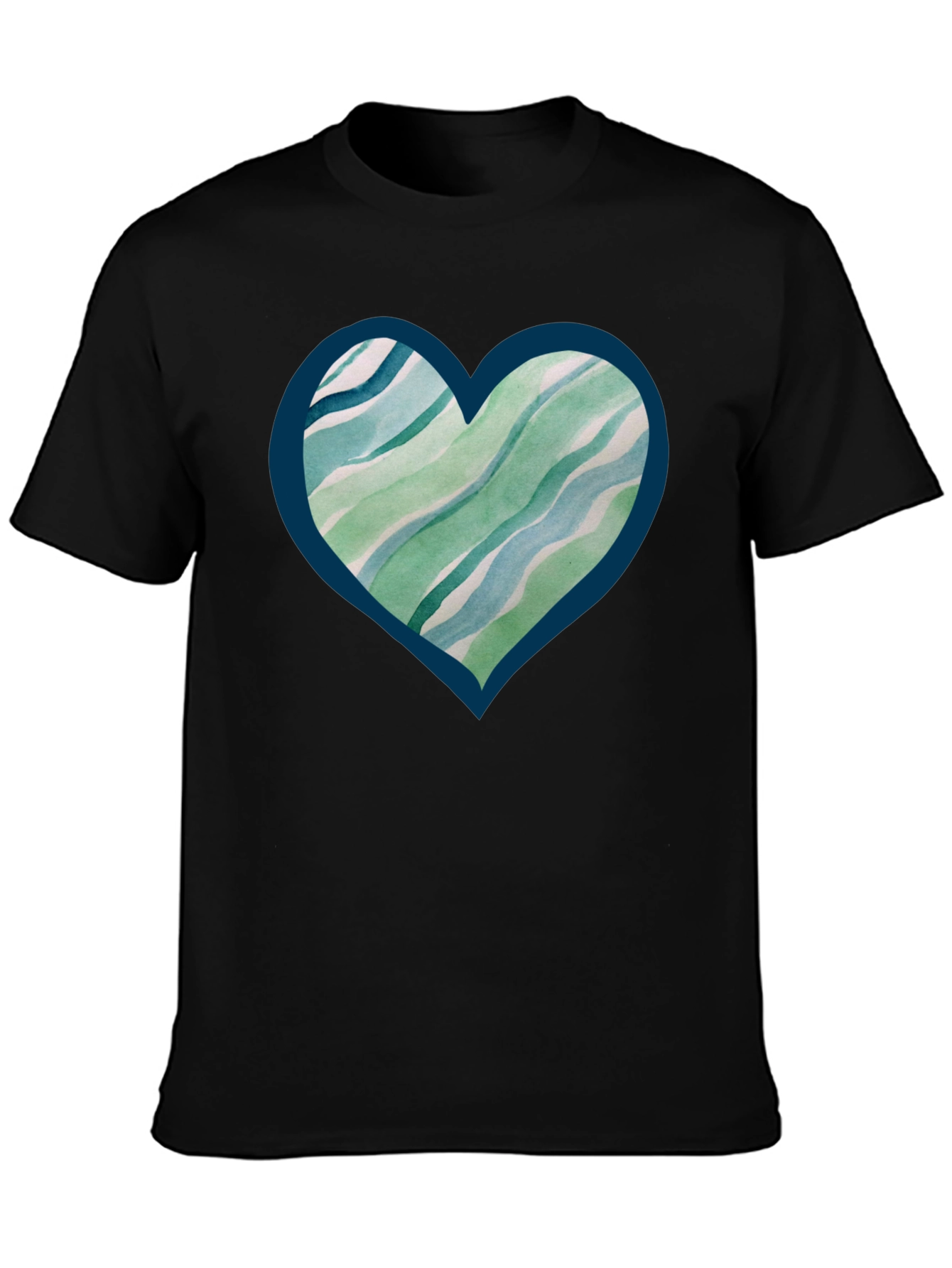 Abstract Heart Tee - Trendy Graphic Print