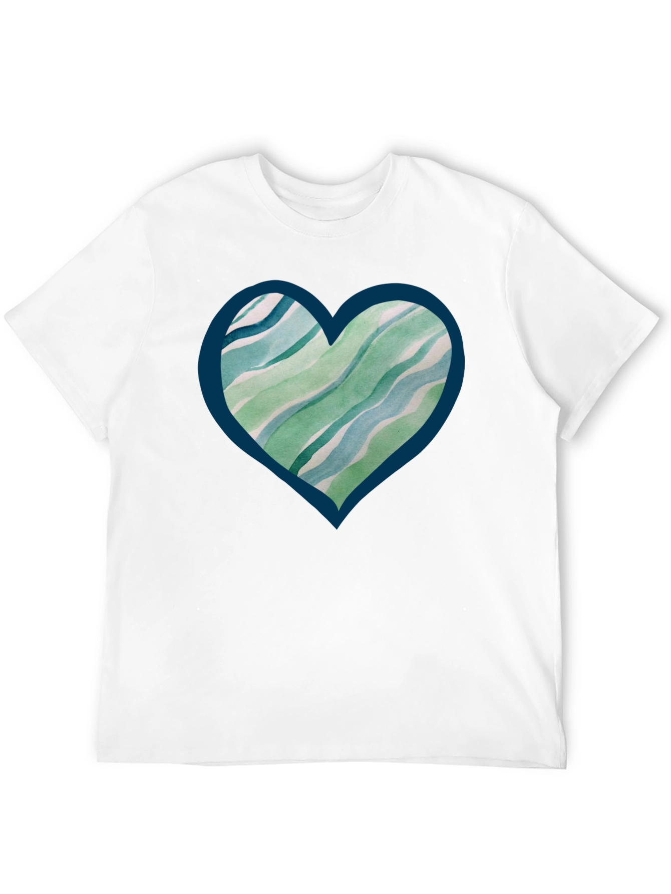 Abstract Heart Tee - Trendy Graphic Print