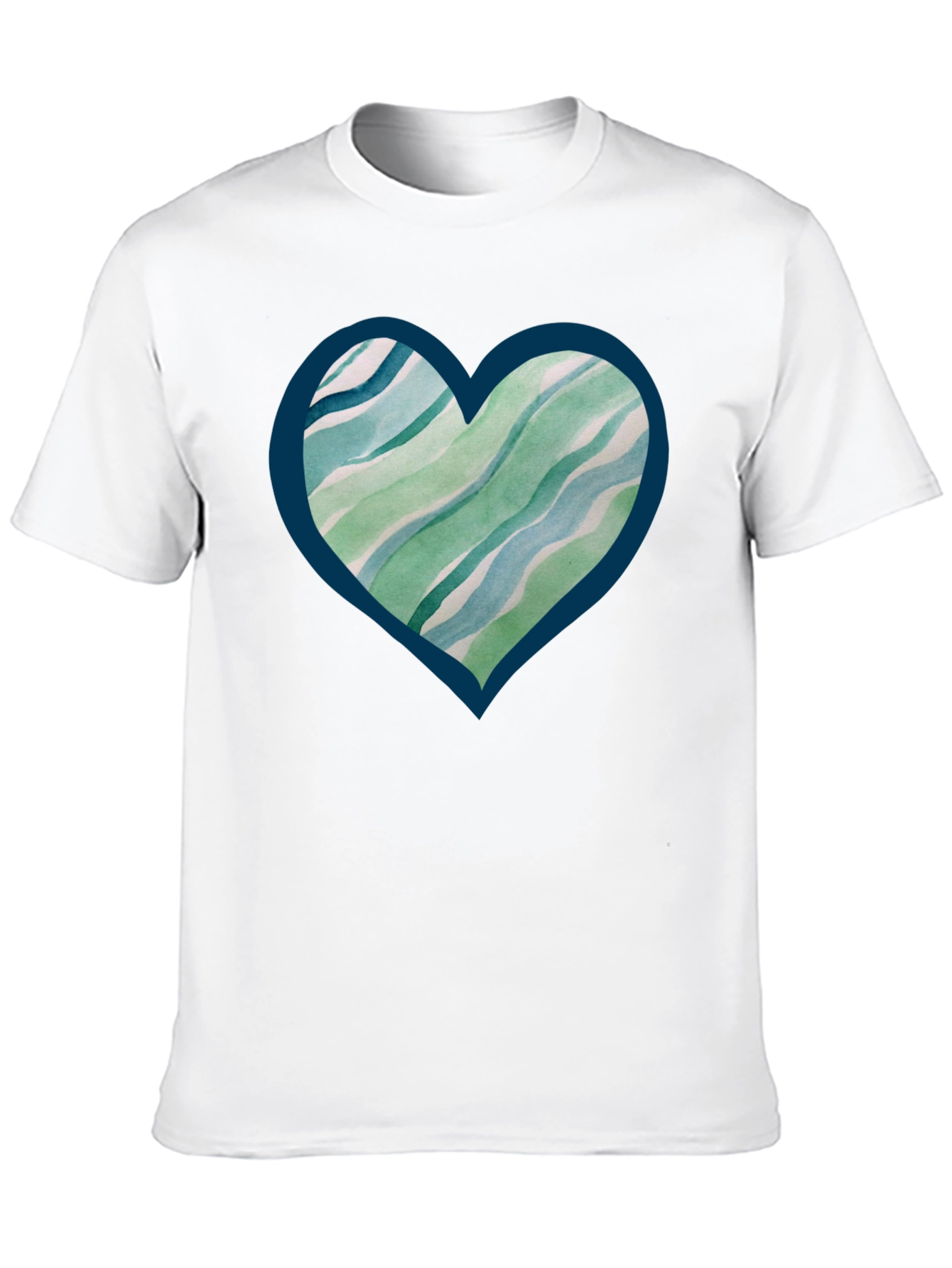 Abstract Heart Tee - Trendy Graphic Print