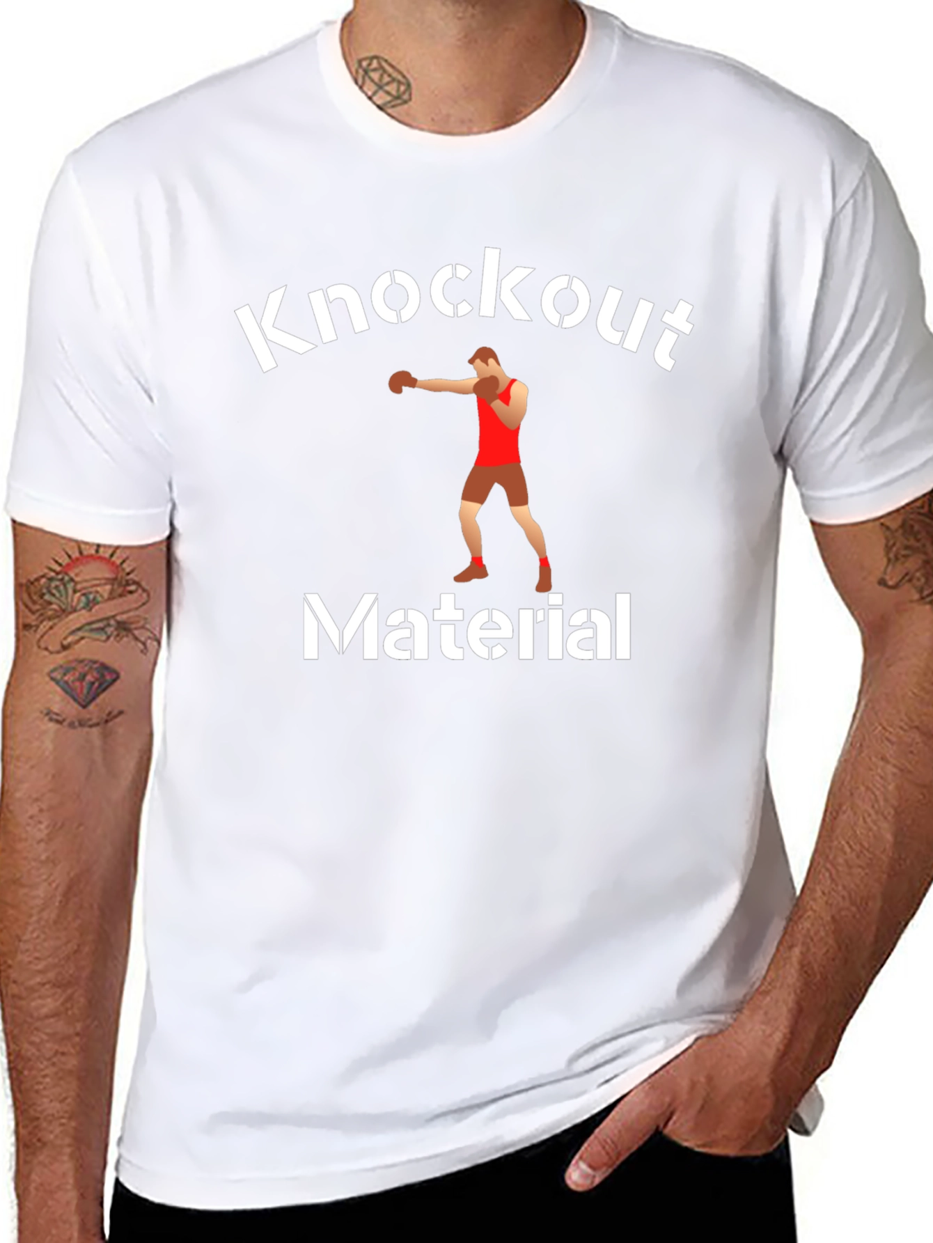 Knockout Material Graphic T-Shirt