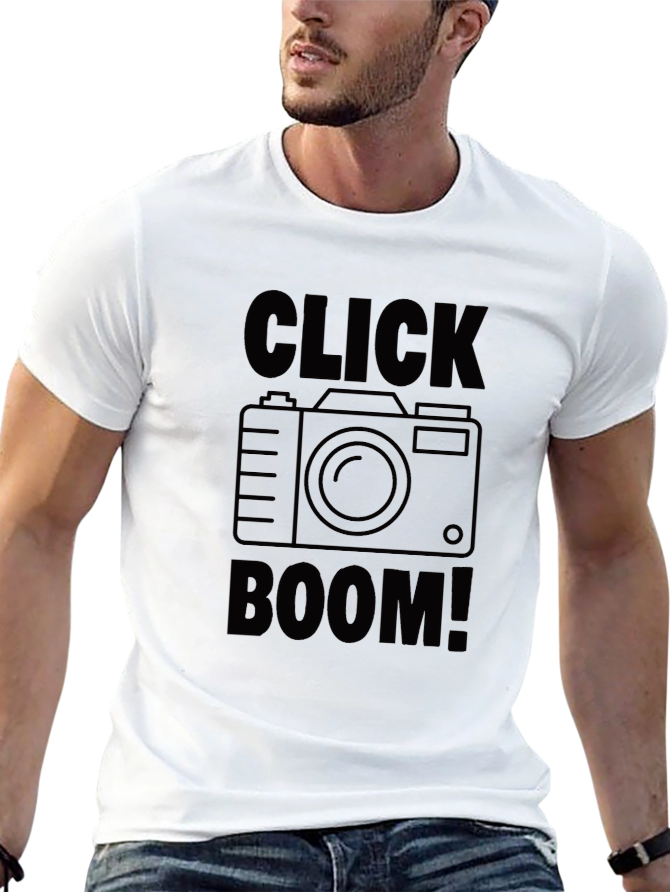 Click Boom! Photography T-Shirt - Black