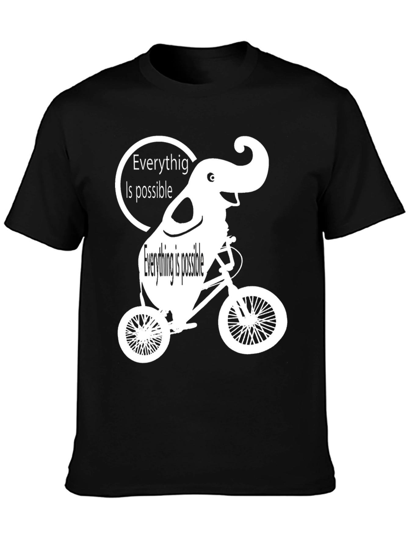 Everything is Possible Elephant Bike T-Shirt