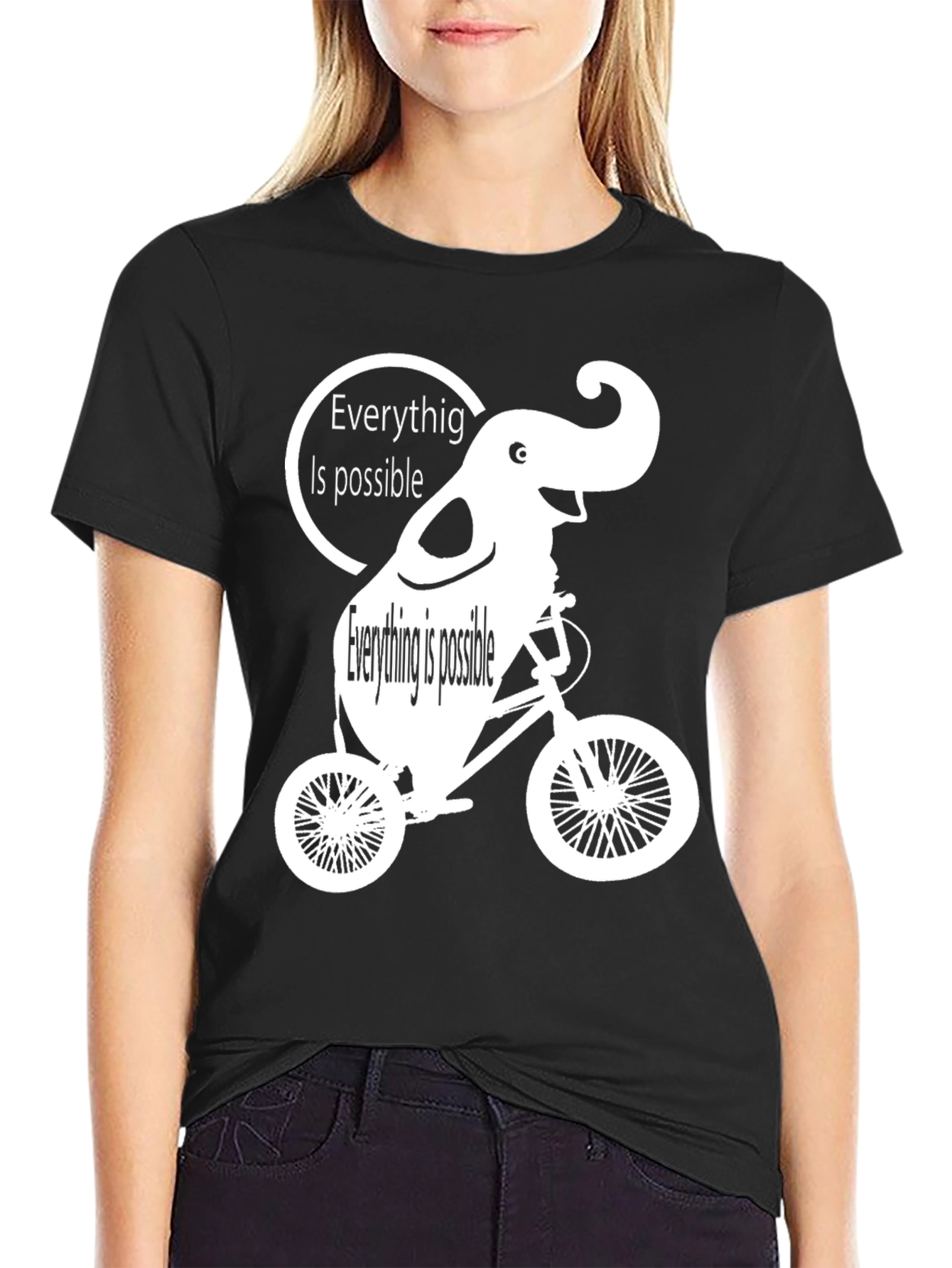 Everything is Possible Elephant Bike T-Shirt
