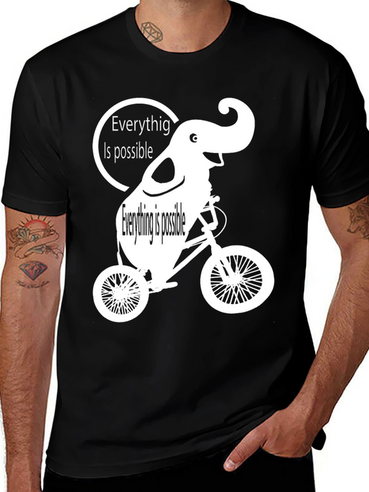 Everything is Possible Elephant Bike T-Shirt