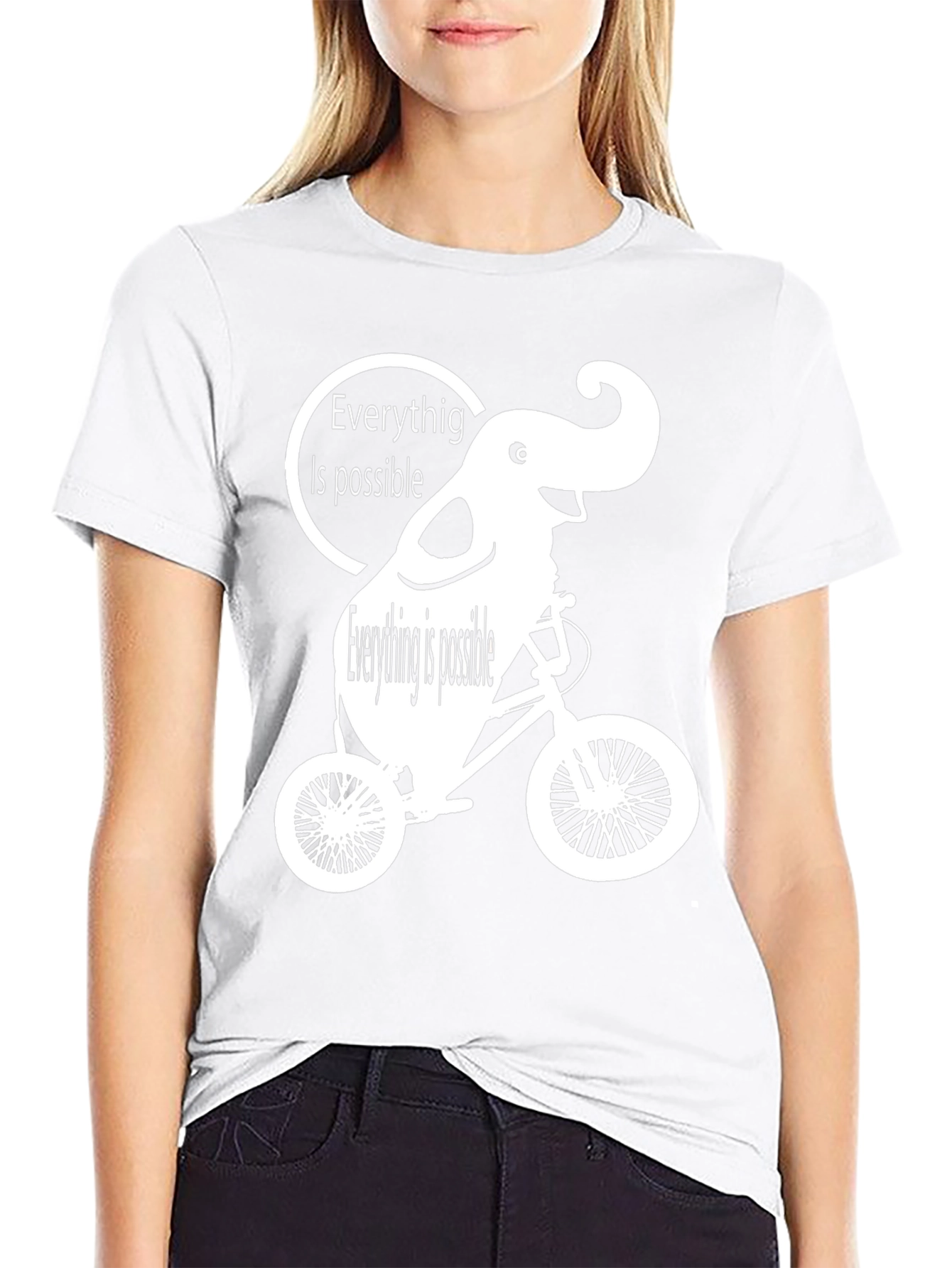 Everything is Possible Elephant Bike T-Shirt