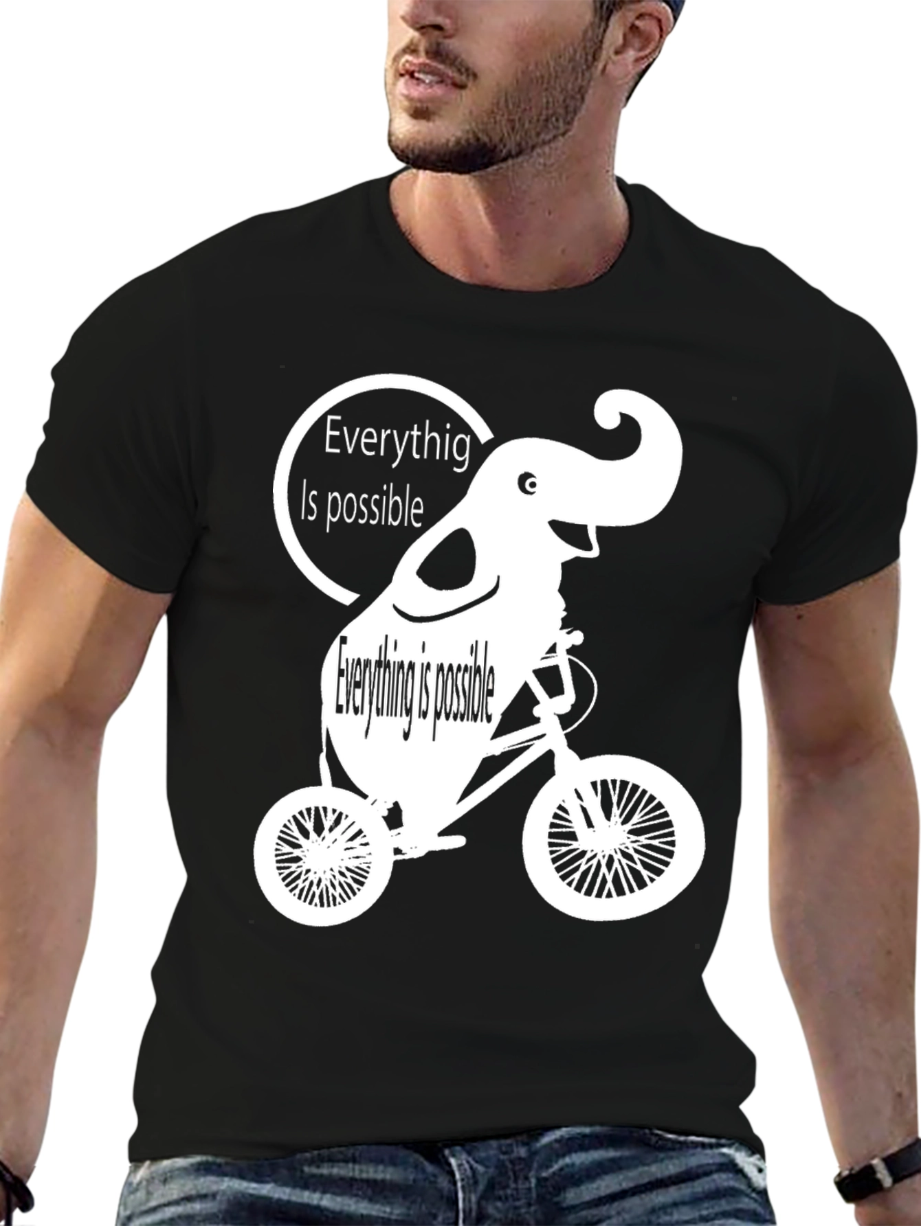 Everything is Possible Elephant Bike T-Shirt