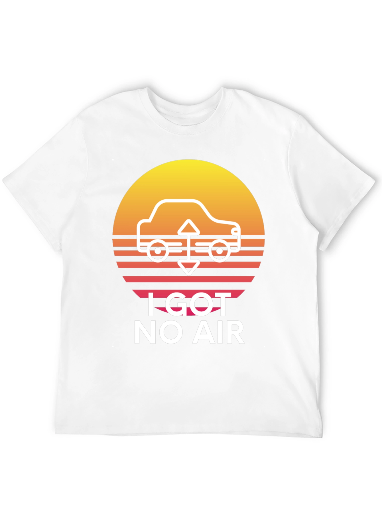 I Got No Air Black Graphic Tee