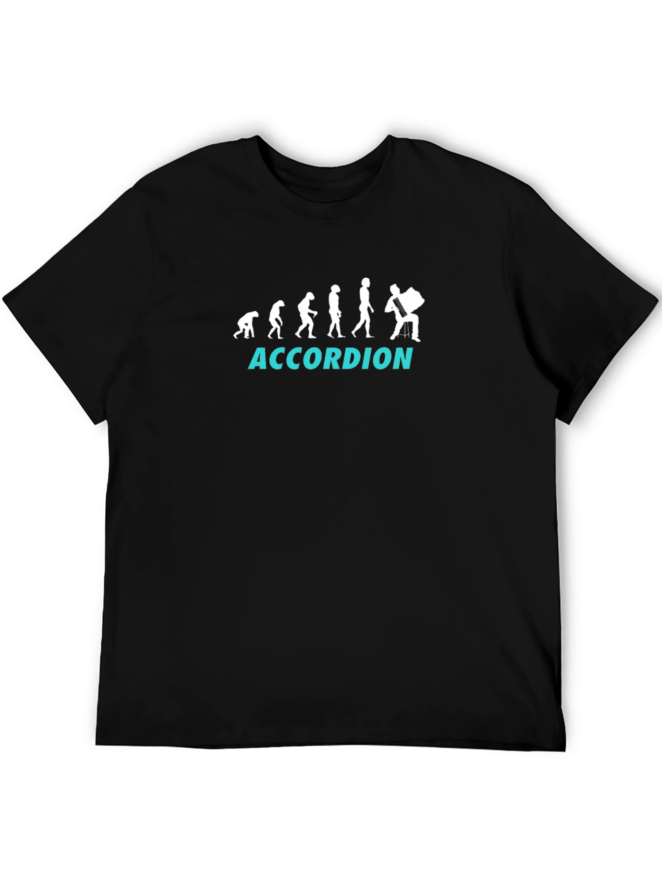 Accordion Evolution T-Shirt - Black