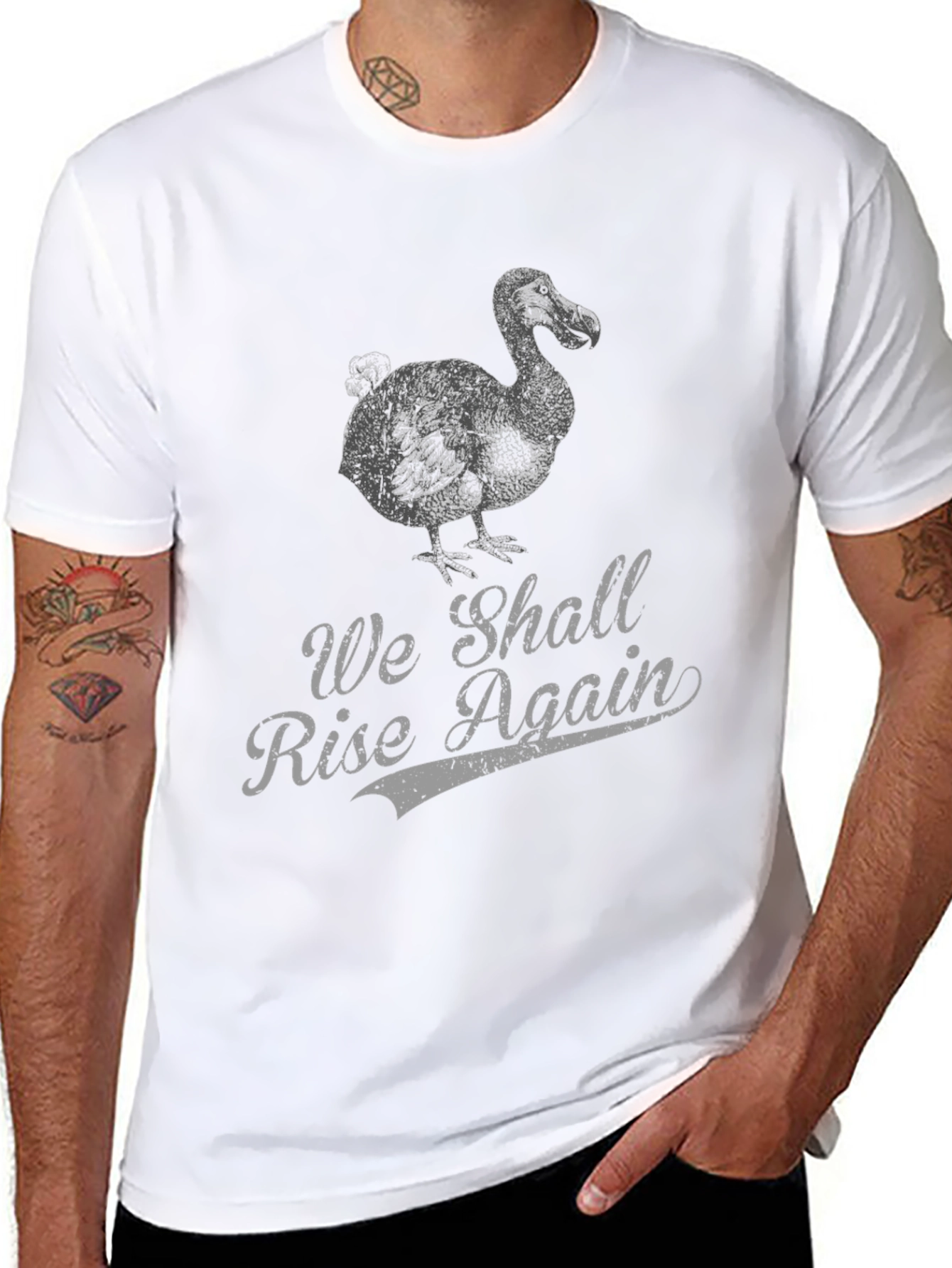 Dodo Bird We Shall Rise Again Graphic Tee