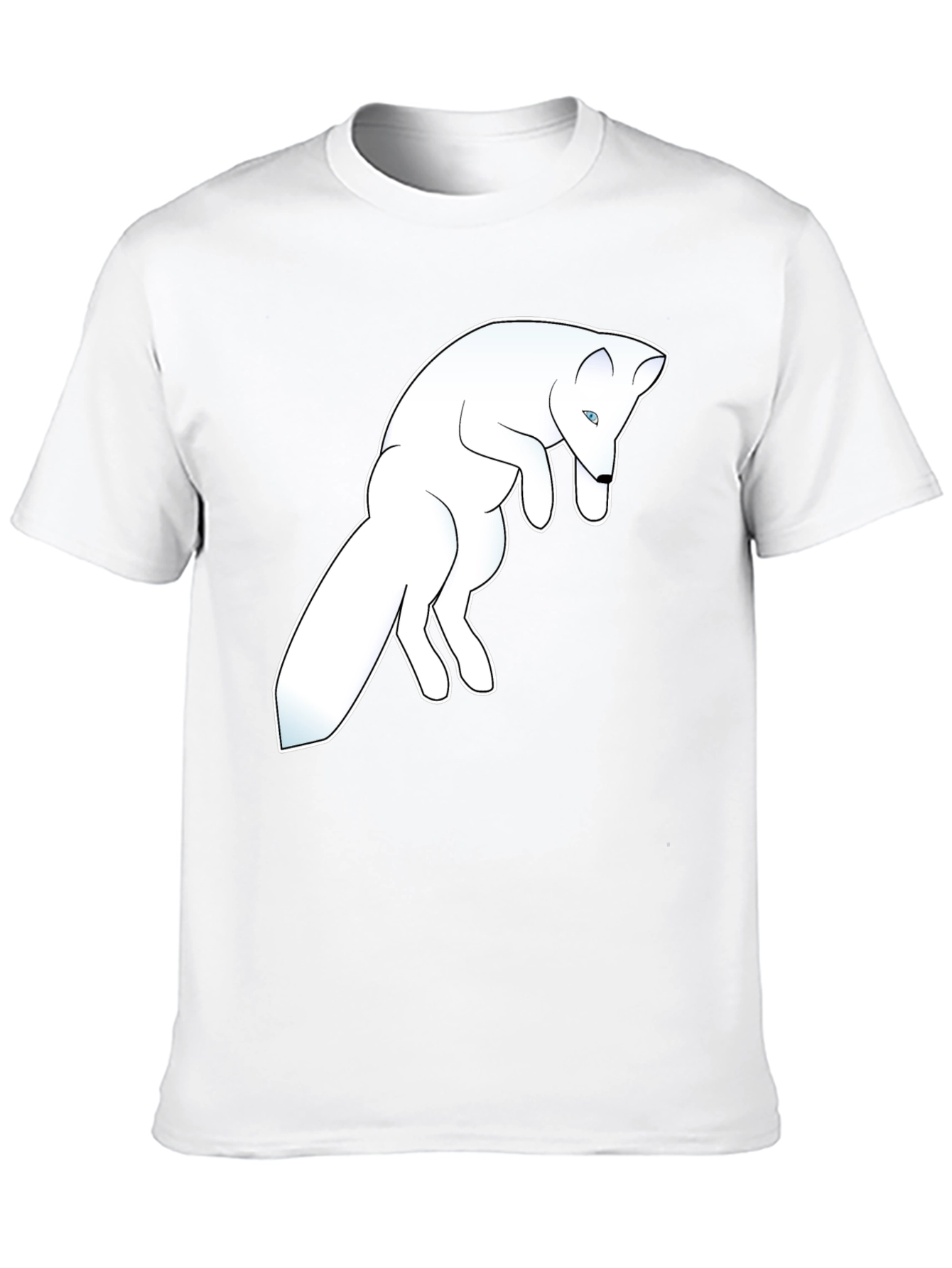 Arctic Fox Graphic Tee - Black Cotton Blend