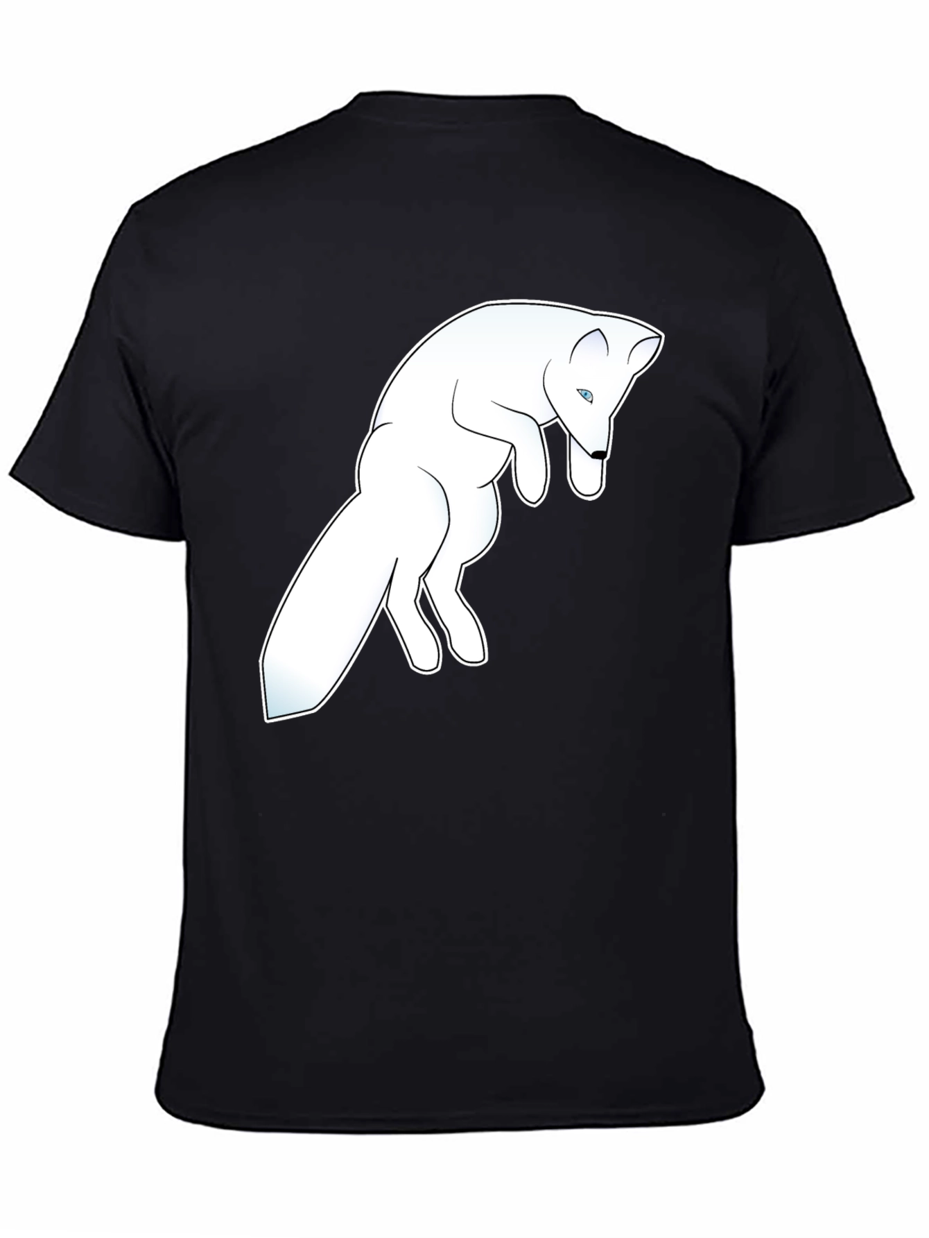 Arctic Fox Graphic Tee - Black Cotton Blend