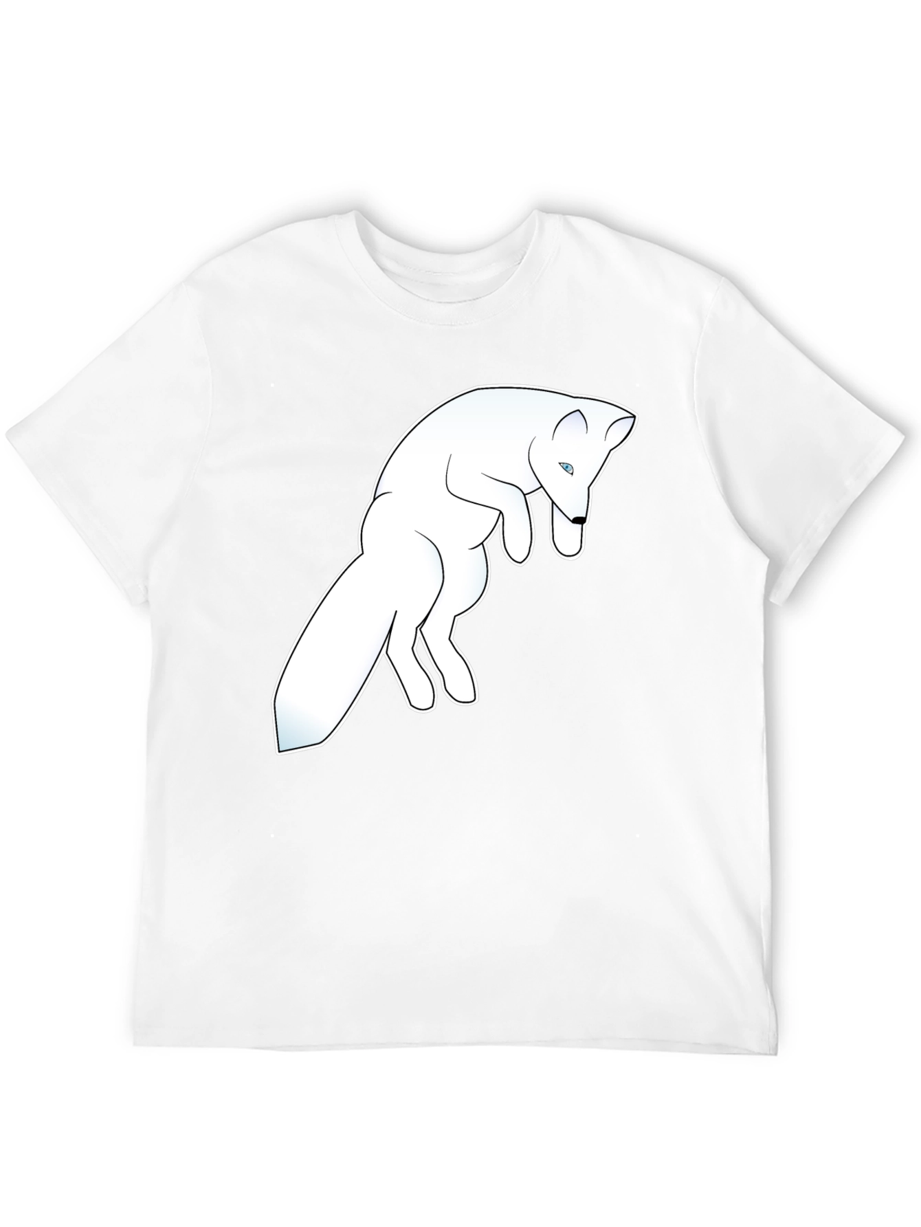 Arctic Fox Graphic Tee - Black Cotton Blend