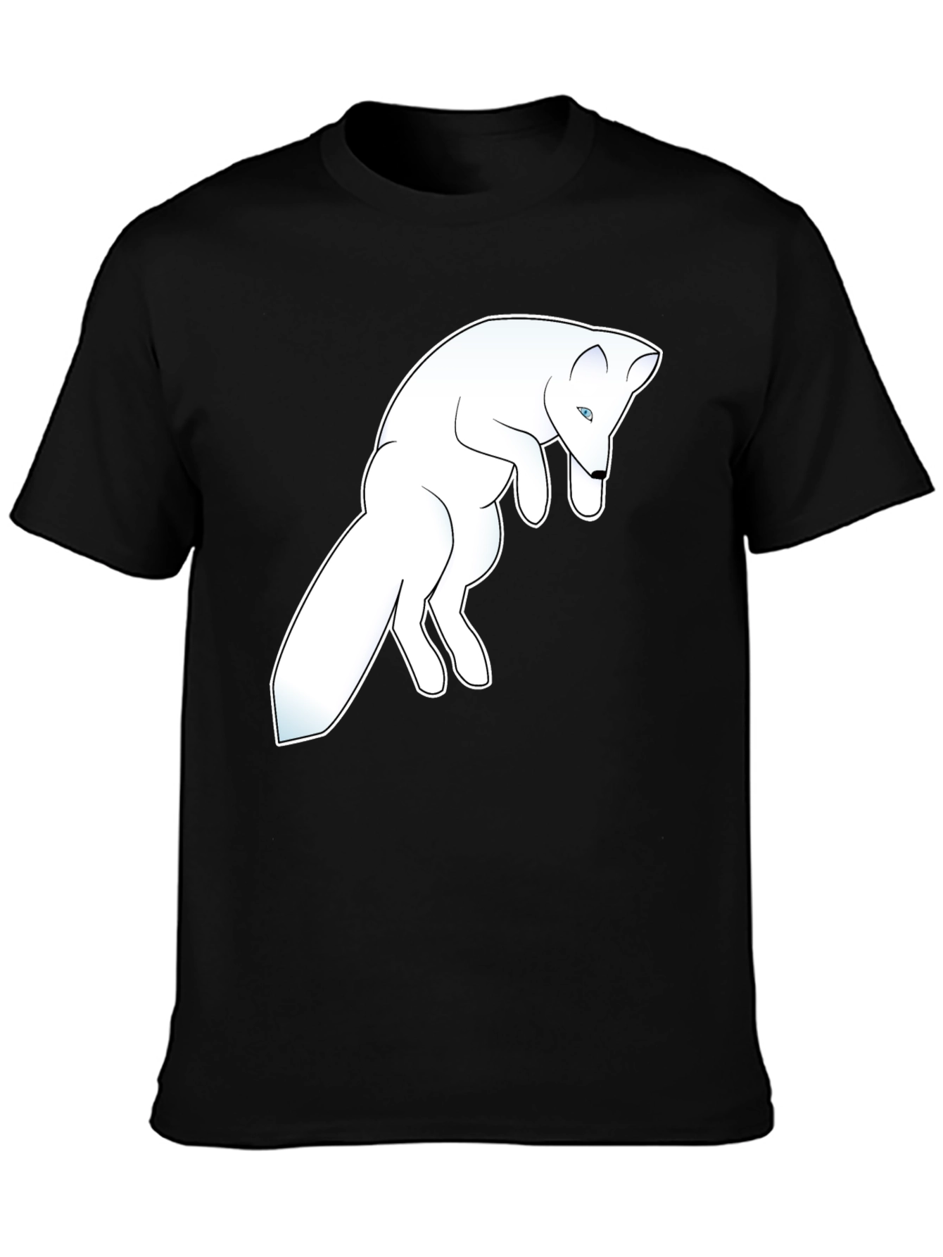 Arctic Fox Graphic Tee - Black Cotton Blend
