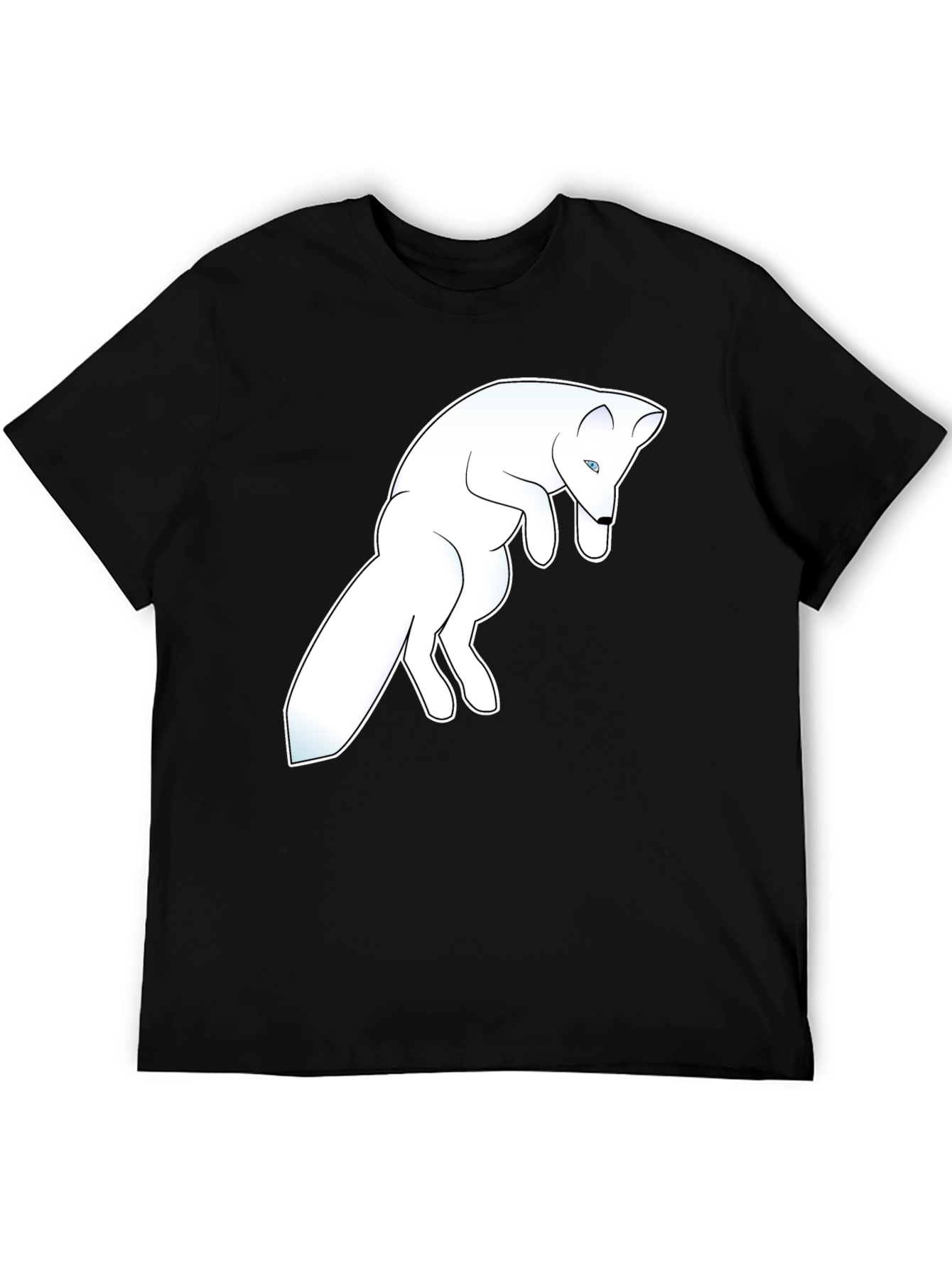 Arctic Fox Graphic Tee - Black Cotton Blend