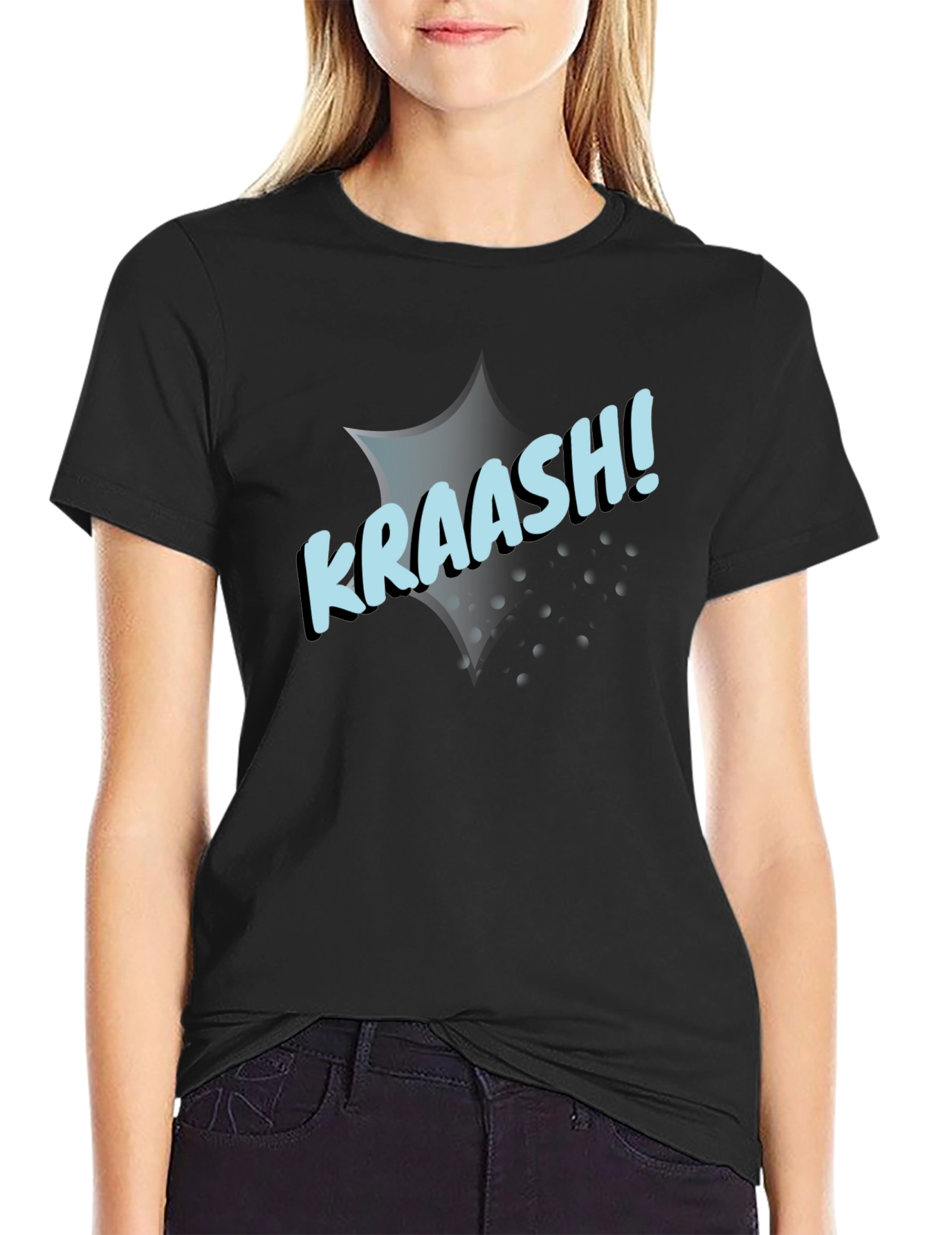 KRAAASH! Graphic Print Black T-Shirt