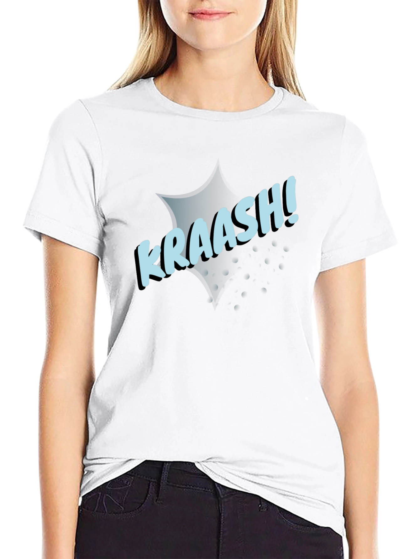 KRAAASH! Graphic Print Black T-Shirt