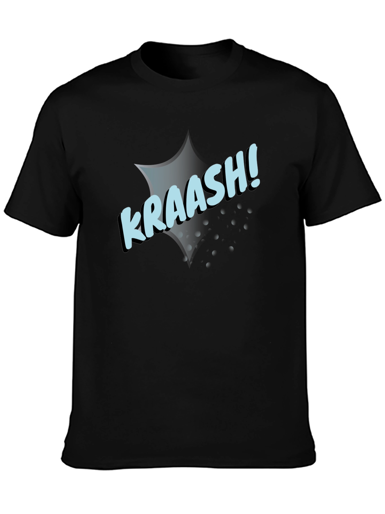 KRAAASH! Graphic Print Black T-Shirt
