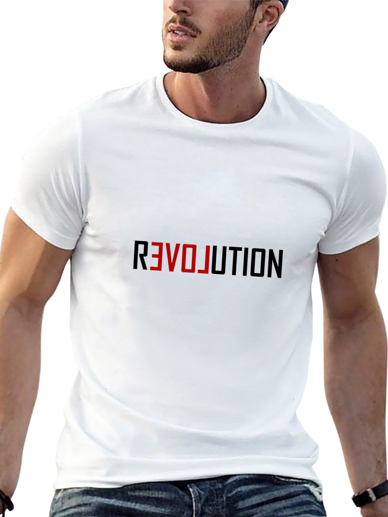 Revolution Love Graphic Black T-Shirt