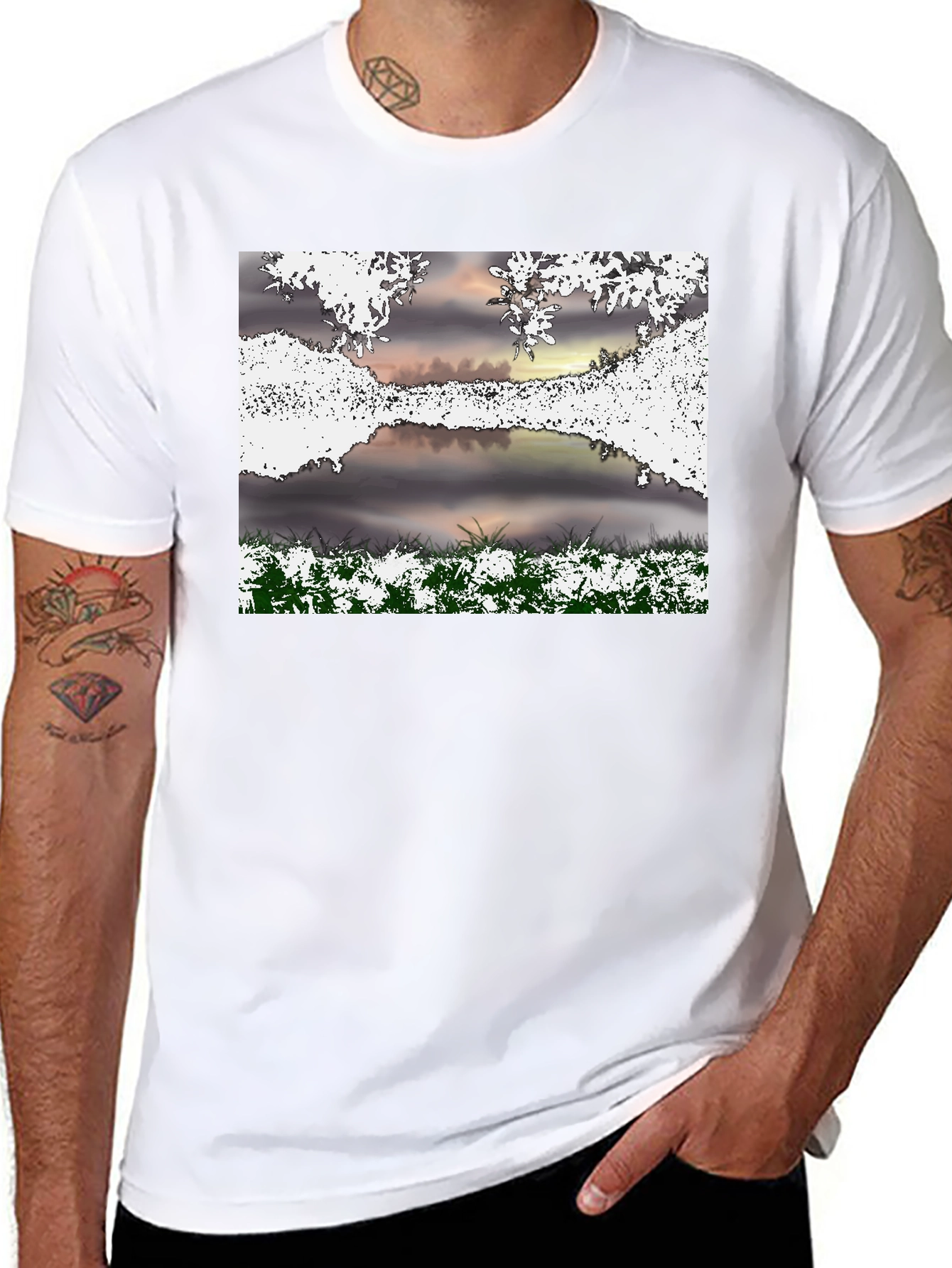 Nature Scene Graphic T-Shirt