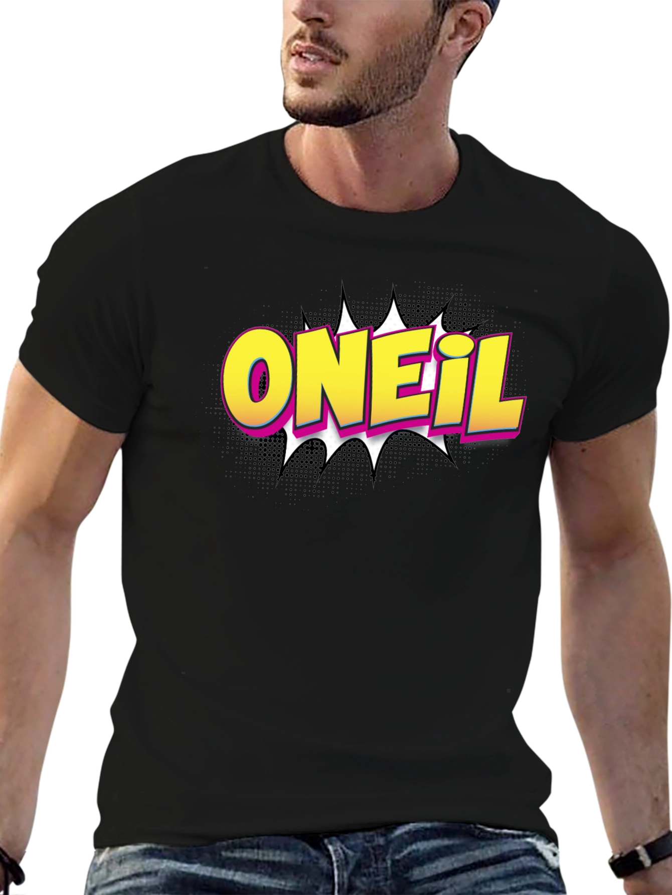 ONEil Comic Style Black T-Shirt