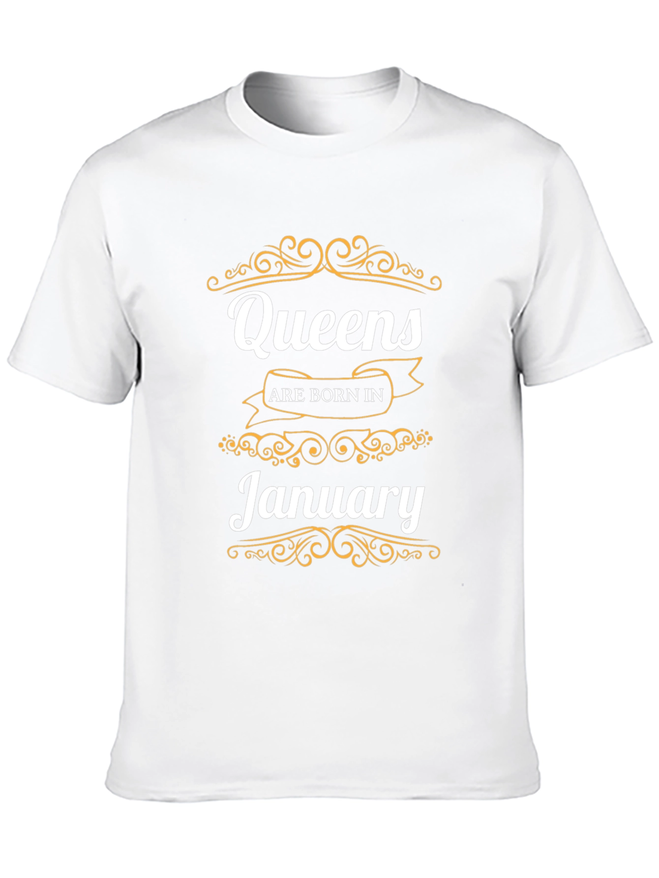 Queens Born in January Black T-Shirt