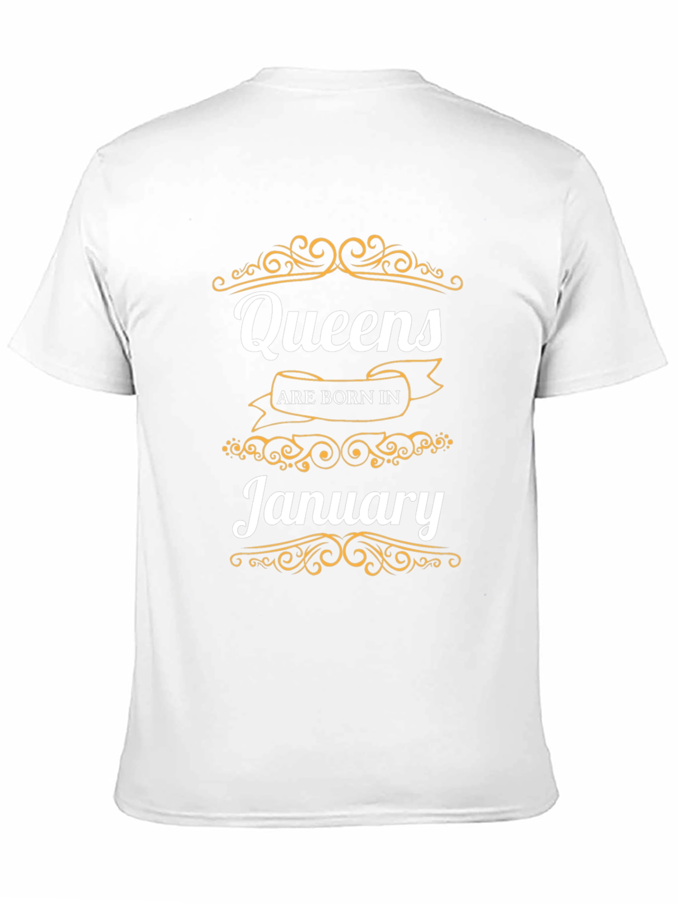 Queens Born in January Black T-Shirt