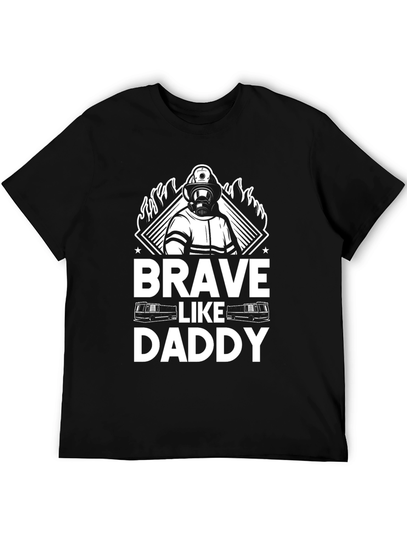 Brave Like Daddy Firefighter Graphic T-Shirt