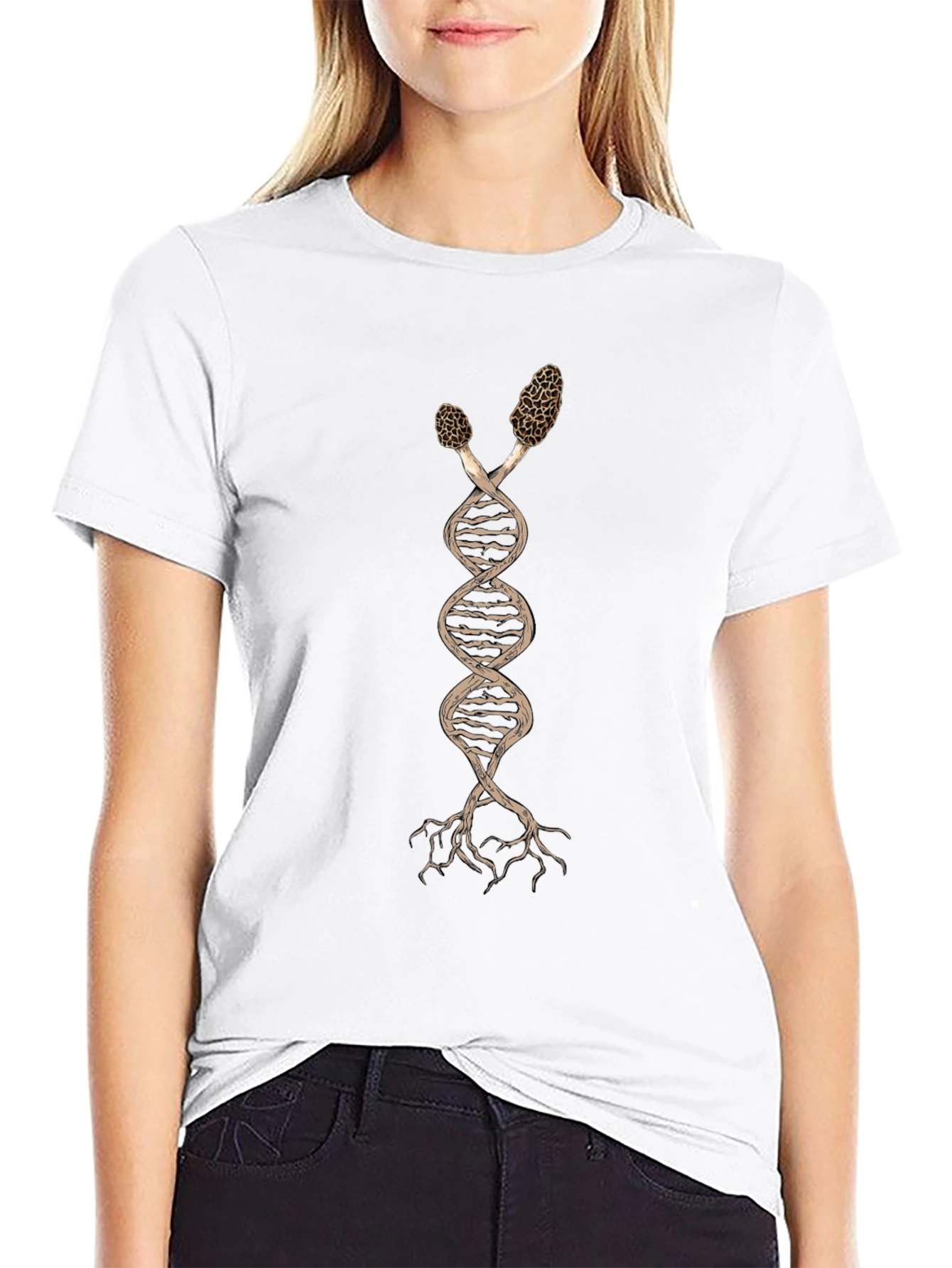 Mushroom DNA T-Shirt - Unique Graphic Tee