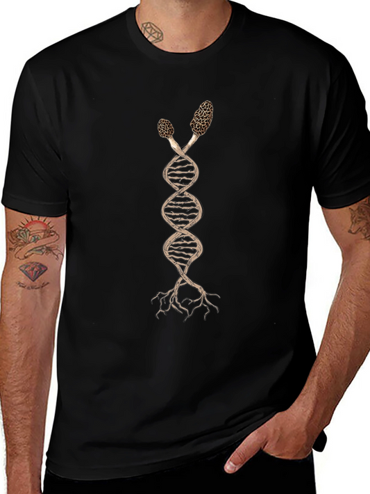 Mushroom DNA T-Shirt - Unique Graphic Tee