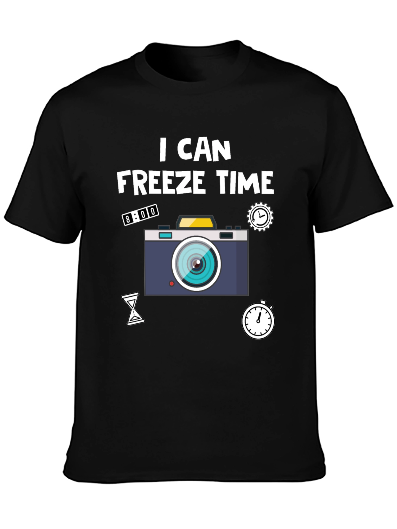 I Can Freeze Time Camera Graphic T-Shirt