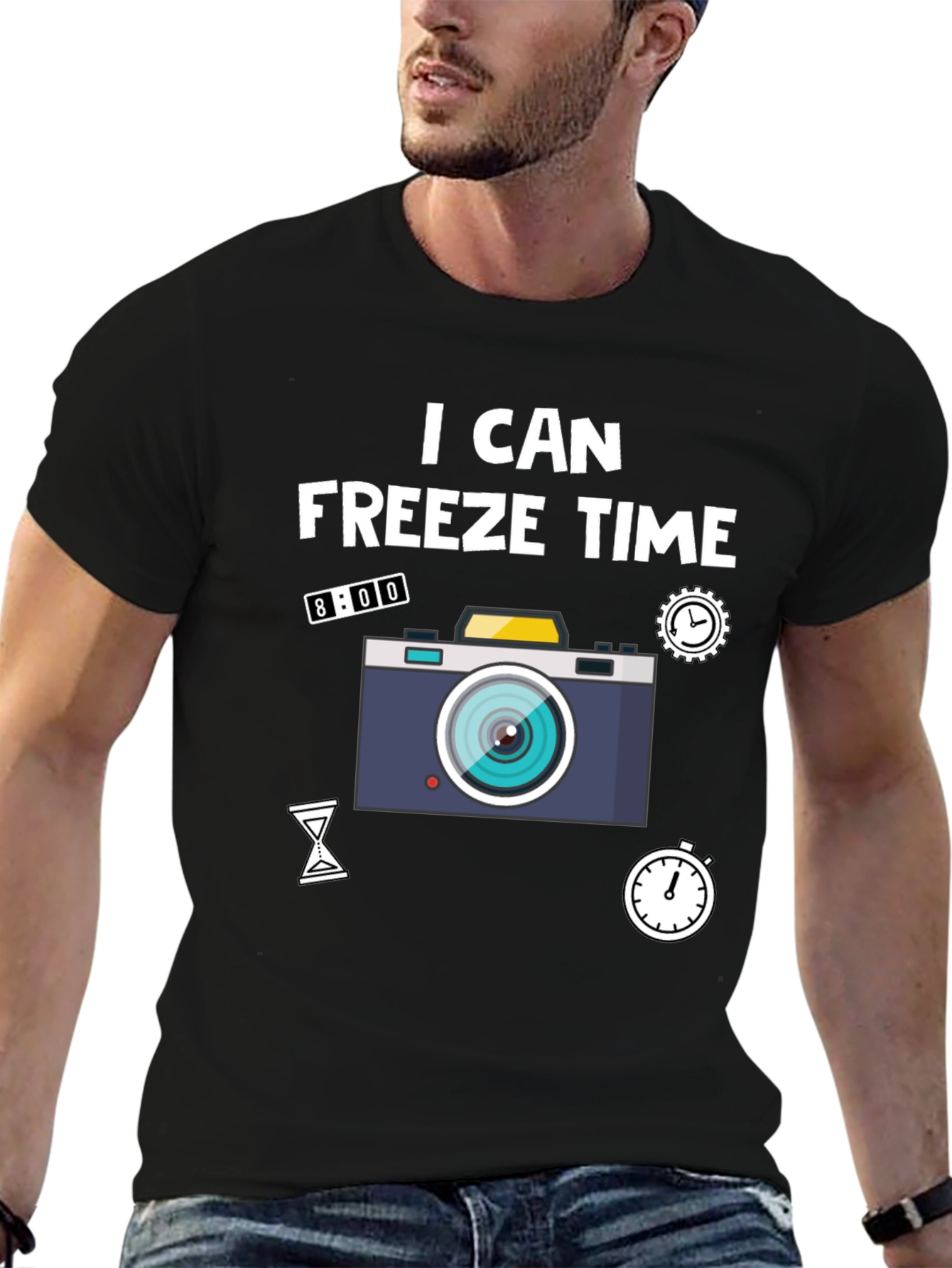 I Can Freeze Time Camera Graphic T-Shirt