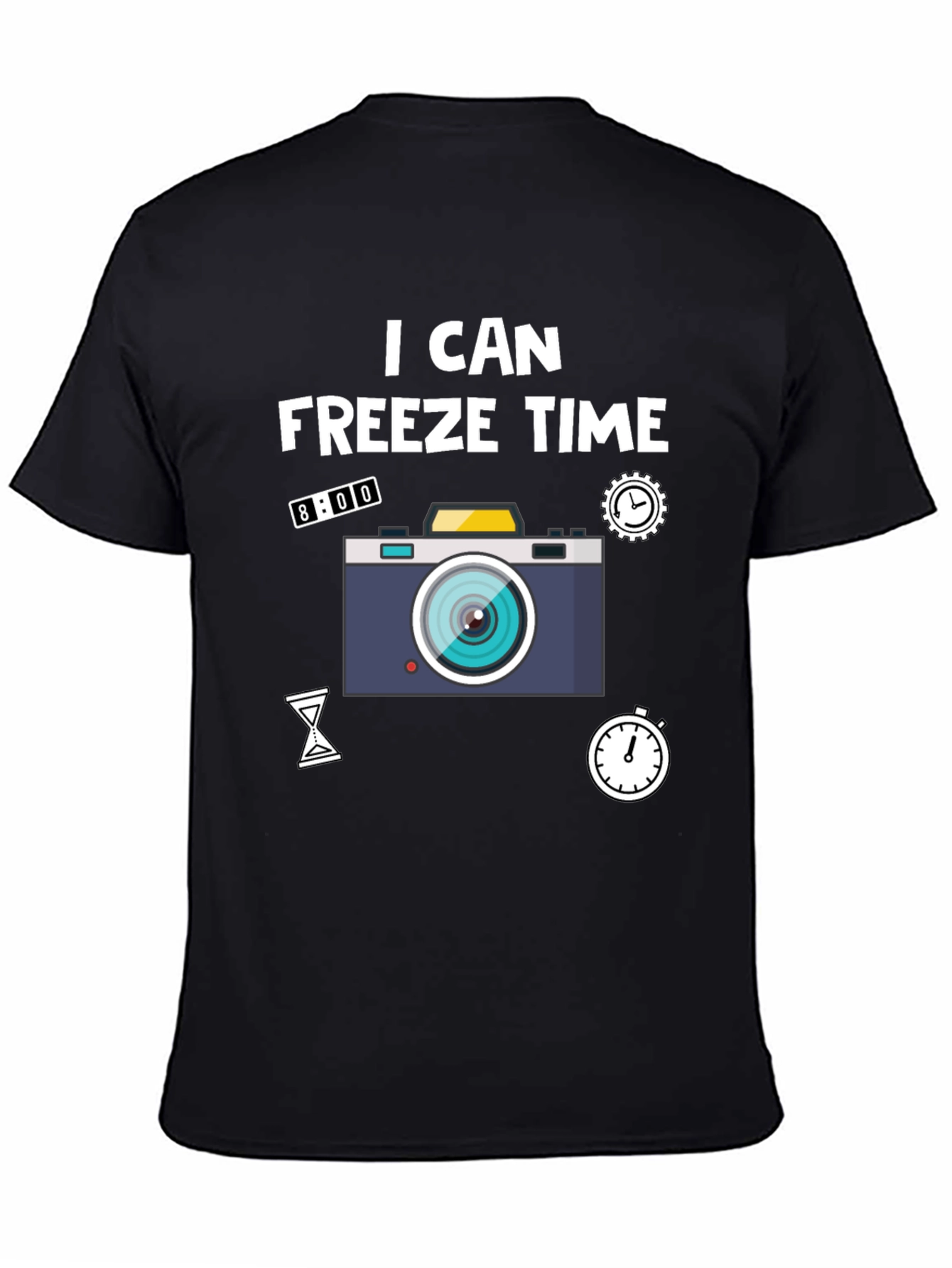 I Can Freeze Time Camera Graphic T-Shirt