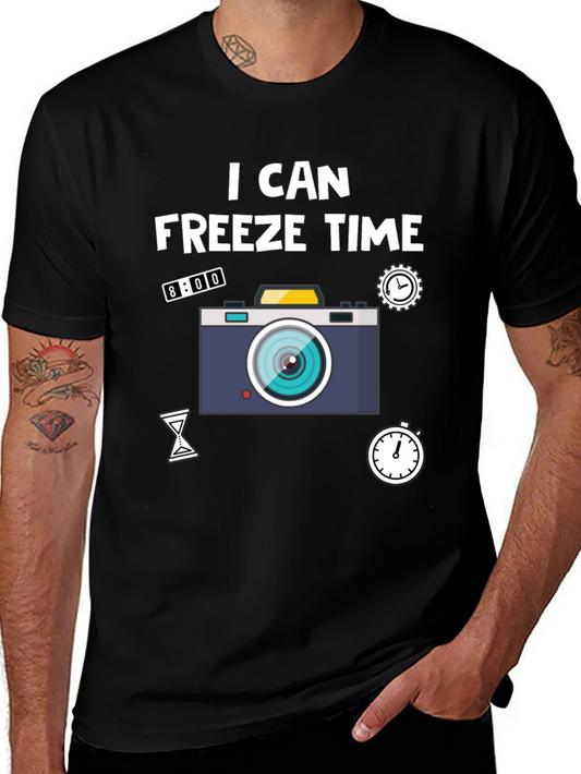I Can Freeze Time Camera Graphic T-Shirt