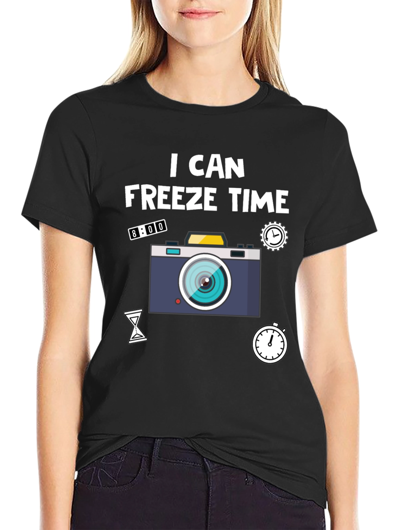 I Can Freeze Time Camera Graphic T-Shirt