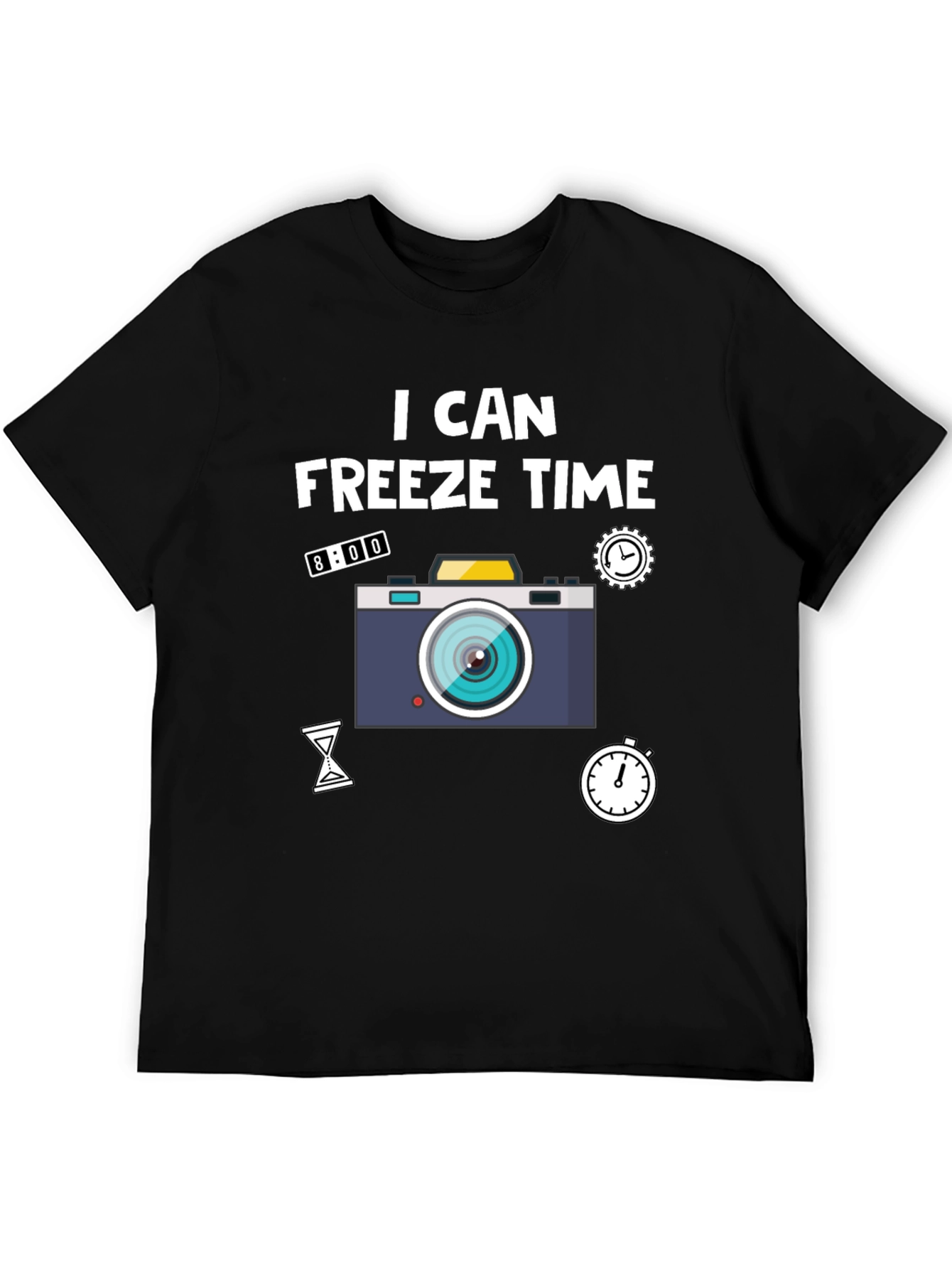 I Can Freeze Time Camera Graphic T-Shirt