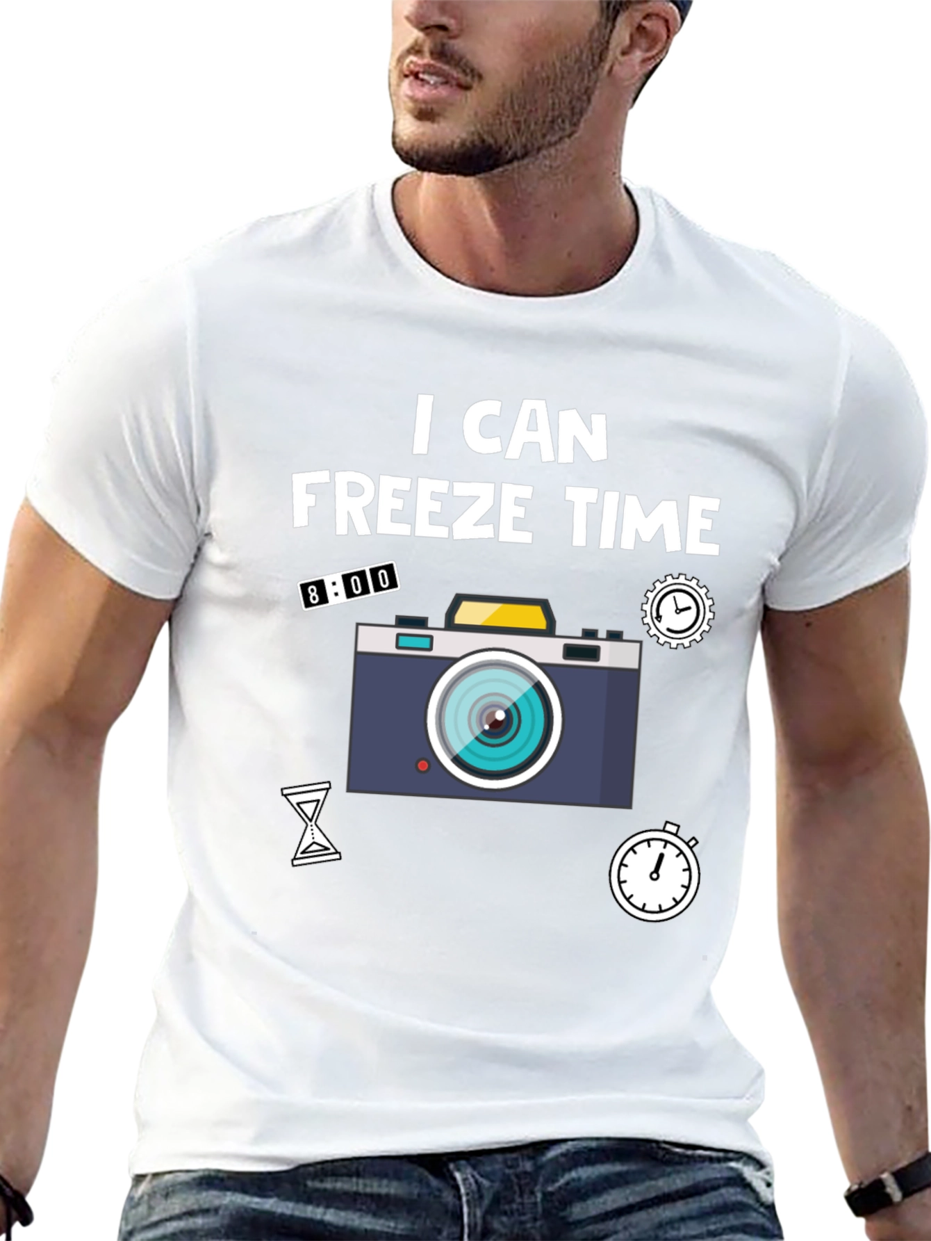 I Can Freeze Time Camera Graphic T-Shirt