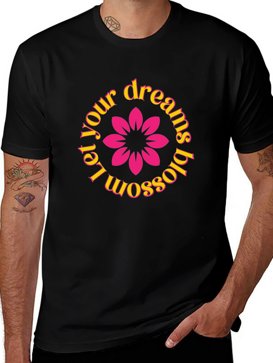 Dreams Blossom Black T-Shirt