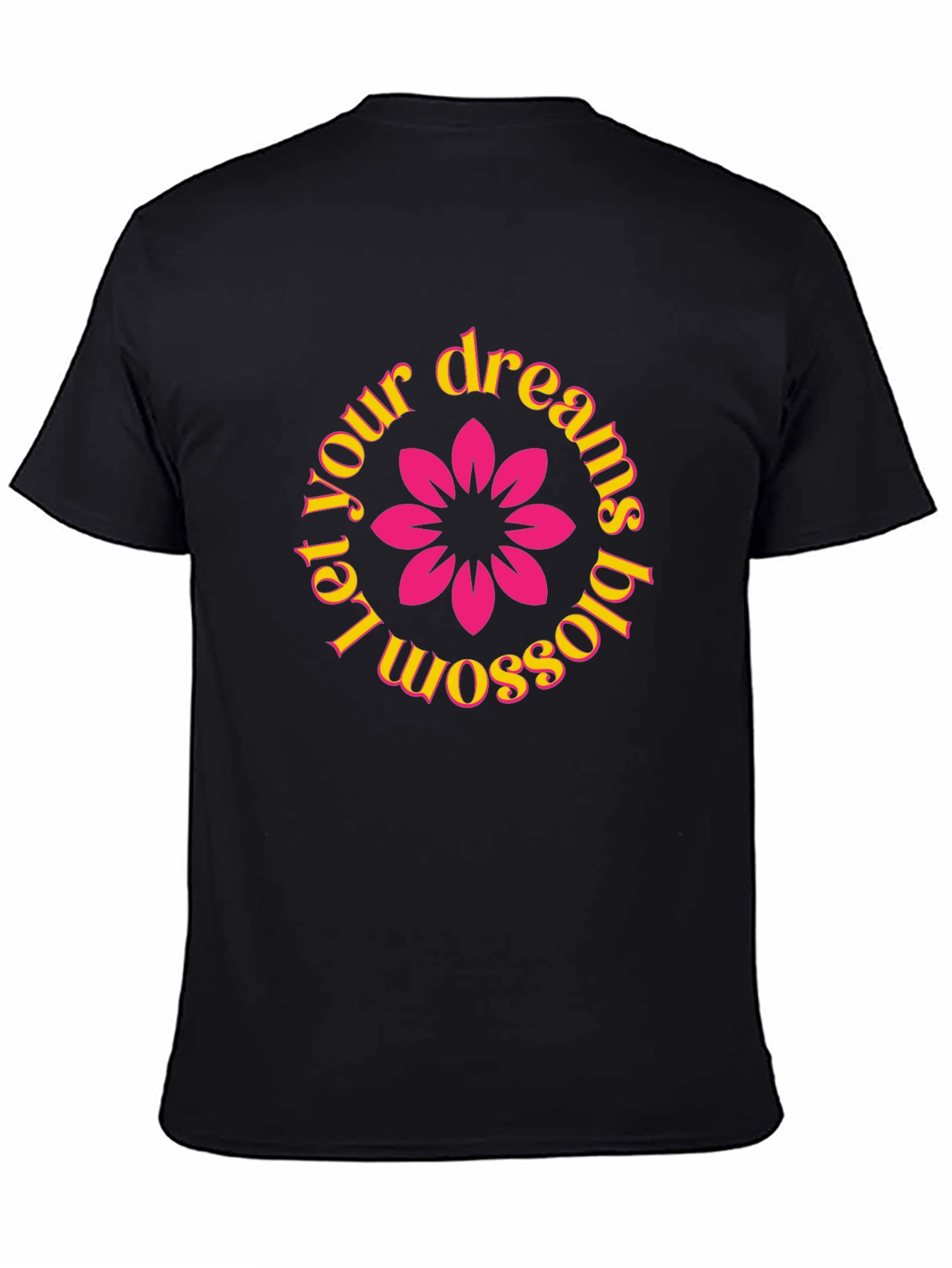 Dreams Blossom Black T-Shirt