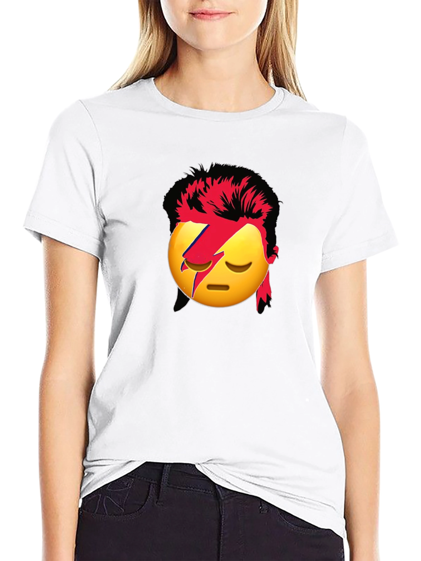 Emoji Bowie T-Shirt - Rock & Pop Culture Tee