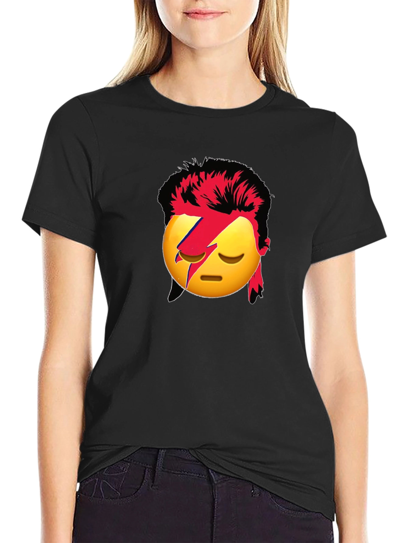 Emoji Bowie T-Shirt - Rock & Pop Culture Tee