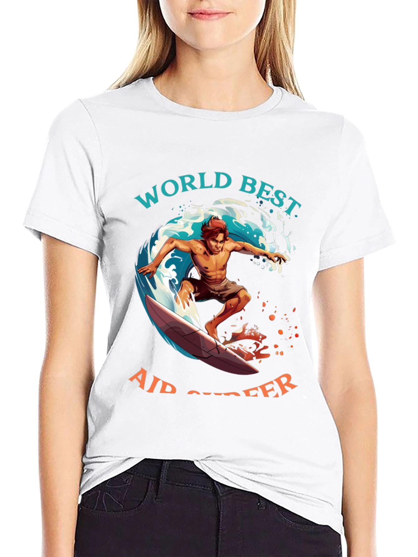 World Best Air Surfer Graphic Tee