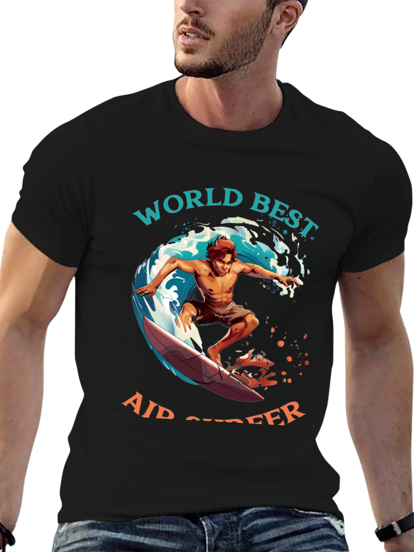 World Best Air Surfer Graphic Tee